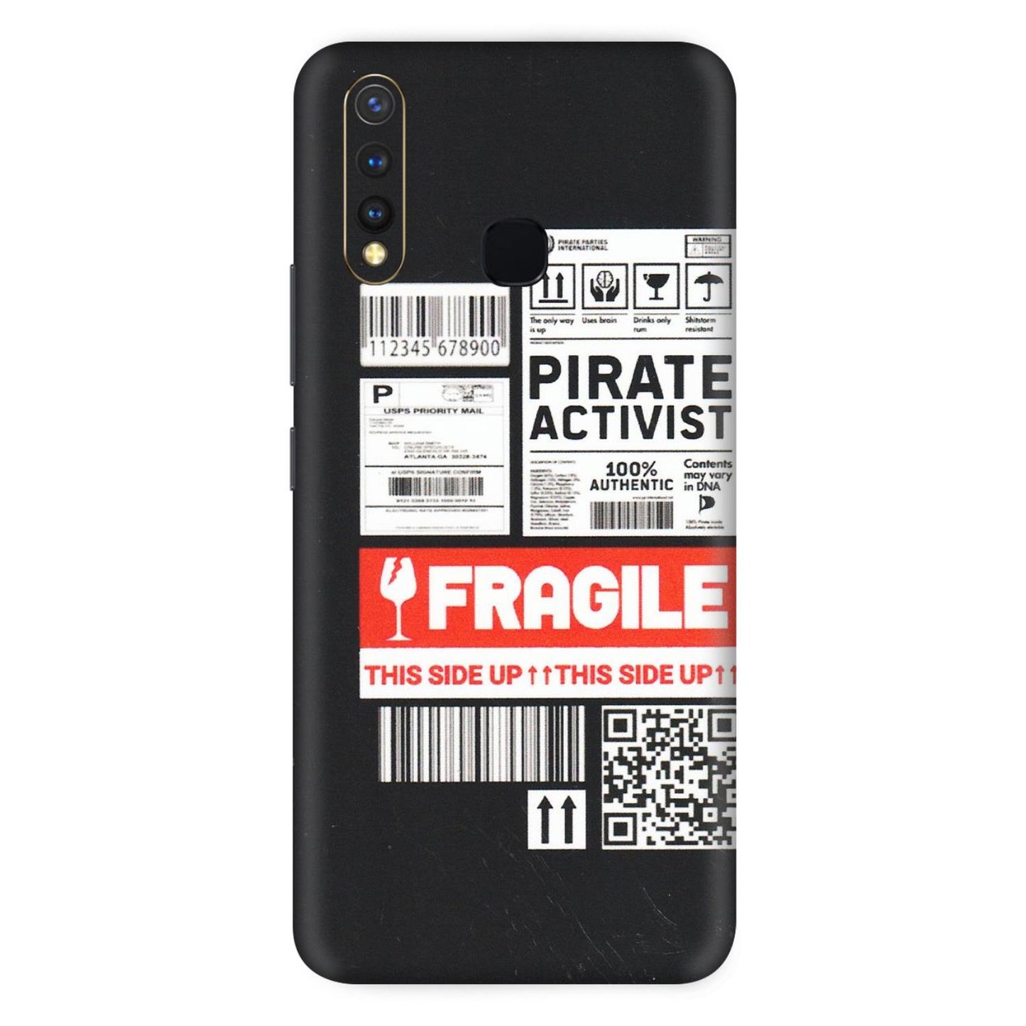 VIVO Z/V/X/T/U/S Series Phone Skins (All Models) - Handle With Care - Matte Finish (M-99) Vivo U20