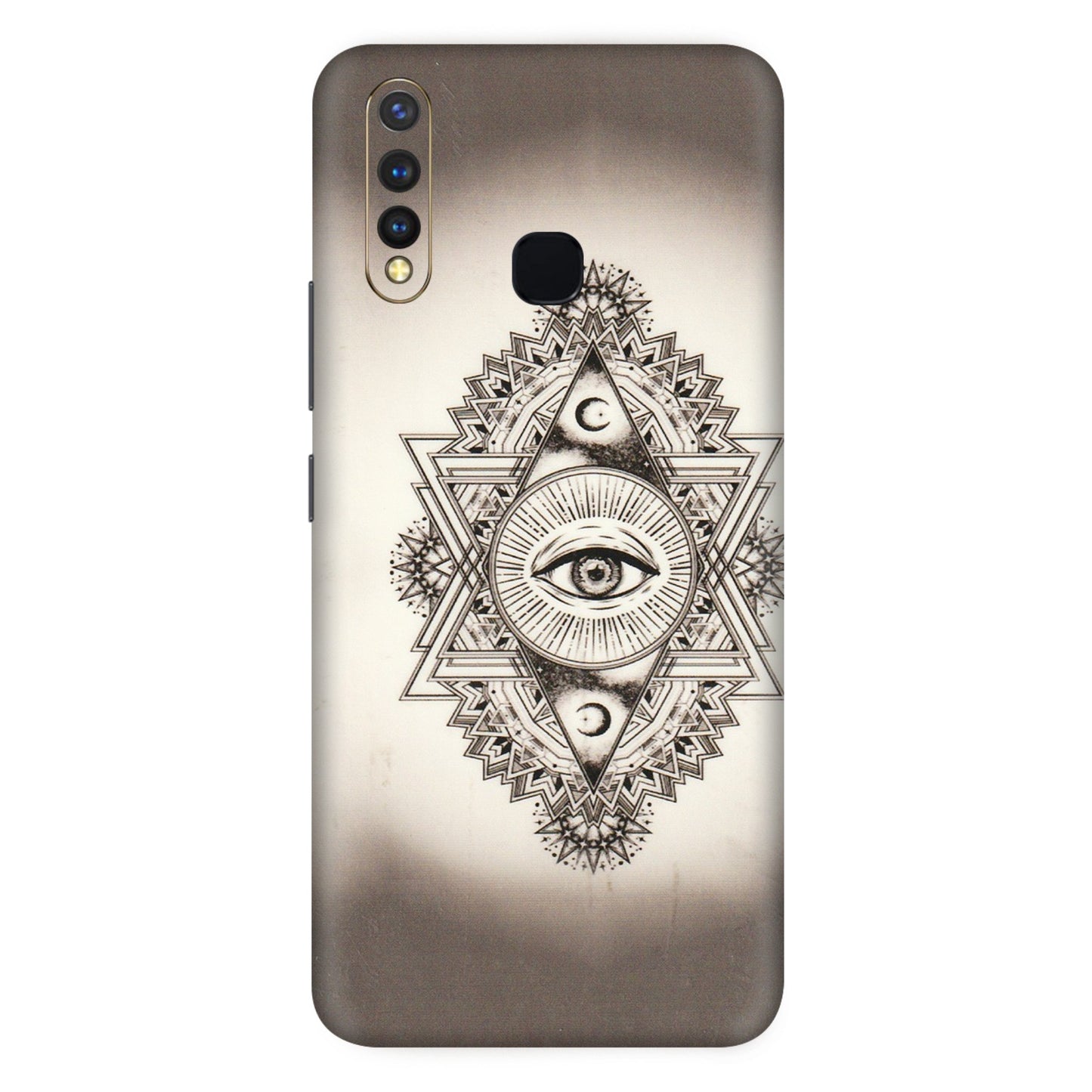 VIVO Z/V/X/T/U/S Series Phone Skins (All Models) - Illuminati Great Eye - Transparent Finish (T-14) Vivo U20