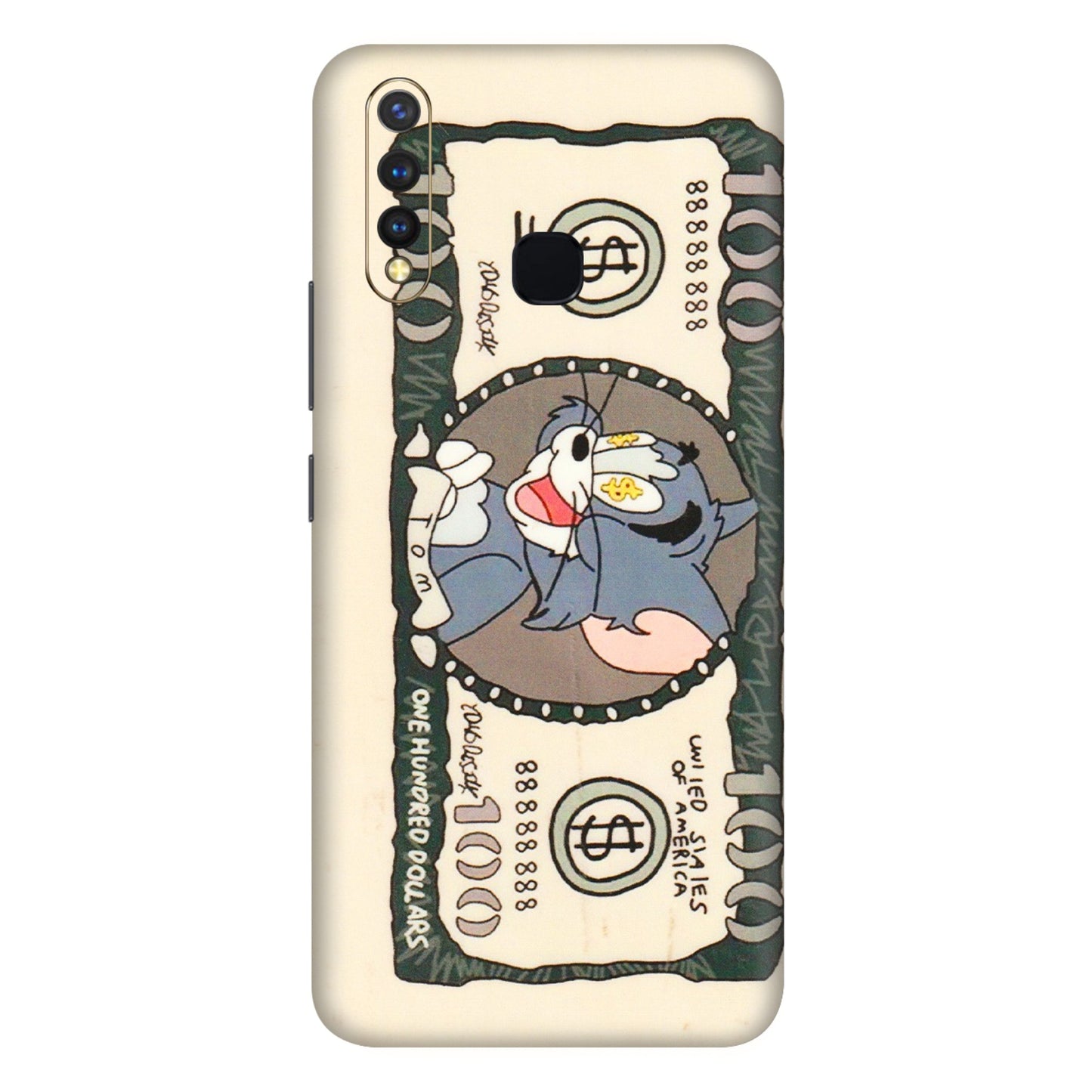 VIVO Z/V/X/T/U/S Series Phone Skins (All Models) - One Hundred Dollar Tom - Transparent Finish (T-16) Vivo U20
