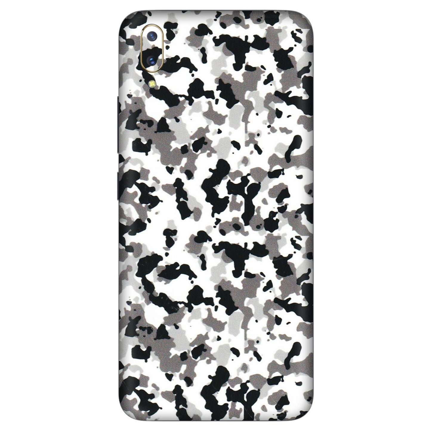 VIVO Z/V/X/T/U/S Series Phone Skins (All Models) - White Black Camouflage - 3D Embossed Finish (L-18) Vivo V11