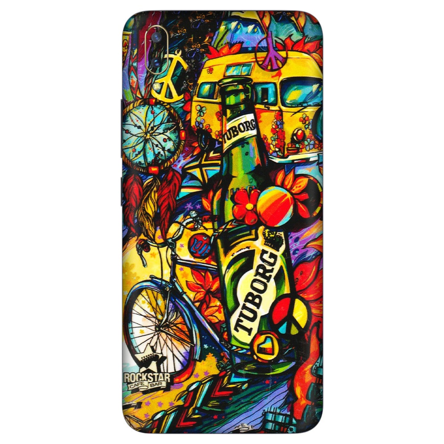 VIVO Z/V/X/T/U/S Series Phone Skins (All Models) - Cool Beer Bottle - 3D Embossed Finish (L-193) Vivo V11