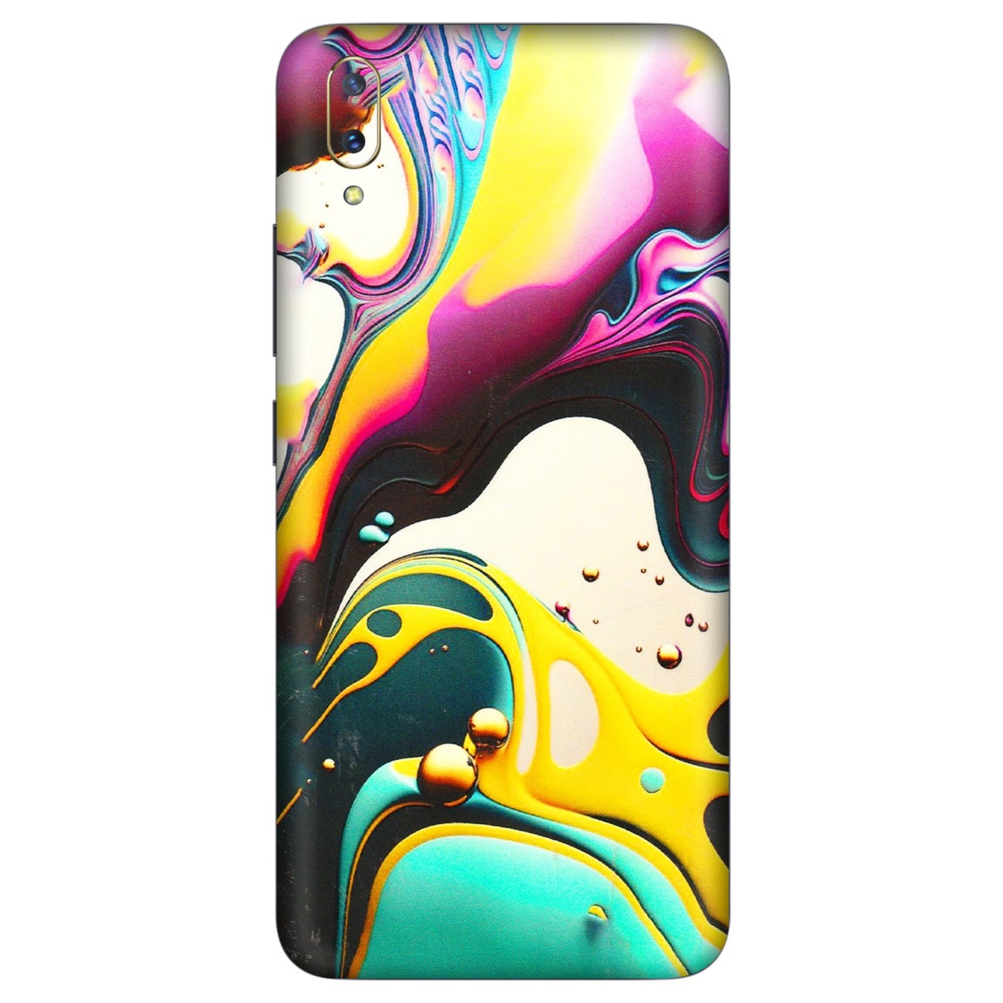 VIVO Z/V/X/T/U/S Series Phone Skins (All Models) - Multicolor Abstract pattern - 3D Embossed Finish (L-254) Vivo V11