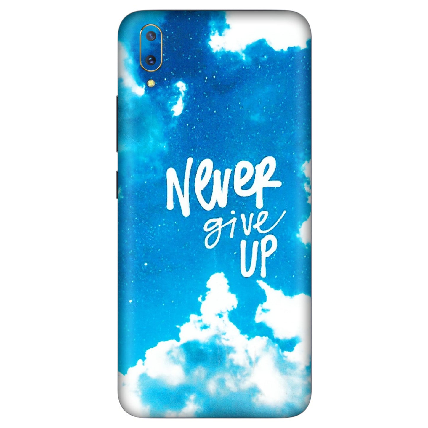 VIVO Z/V/X/T/U/S Series Phone Skins (All Models) - Never Give Up - 3D Embossed Finish (L-279) Vivo V11