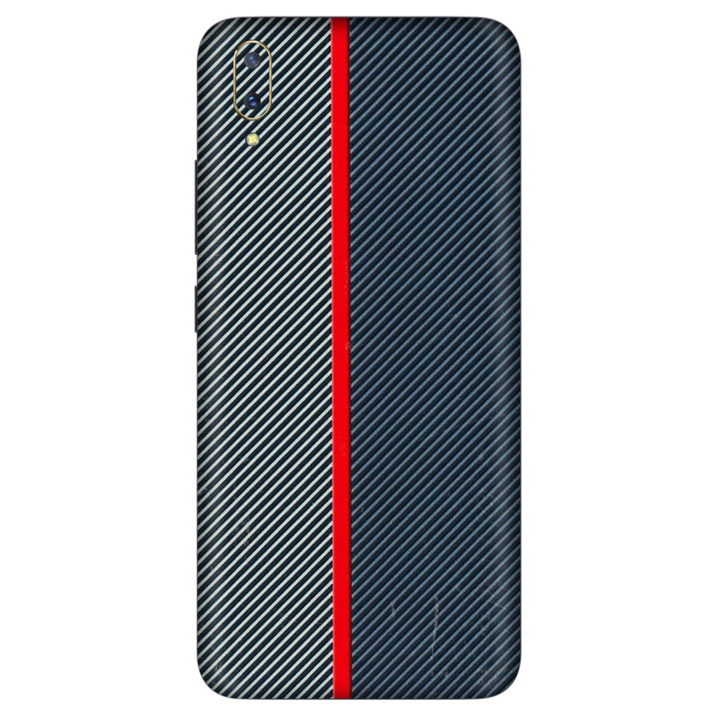 VIVO Z/V/X/T/U/S Series Phone Skins (All Models) - Blue Sober Lines - 3D Embossed Finish (L-305) Vivo V11