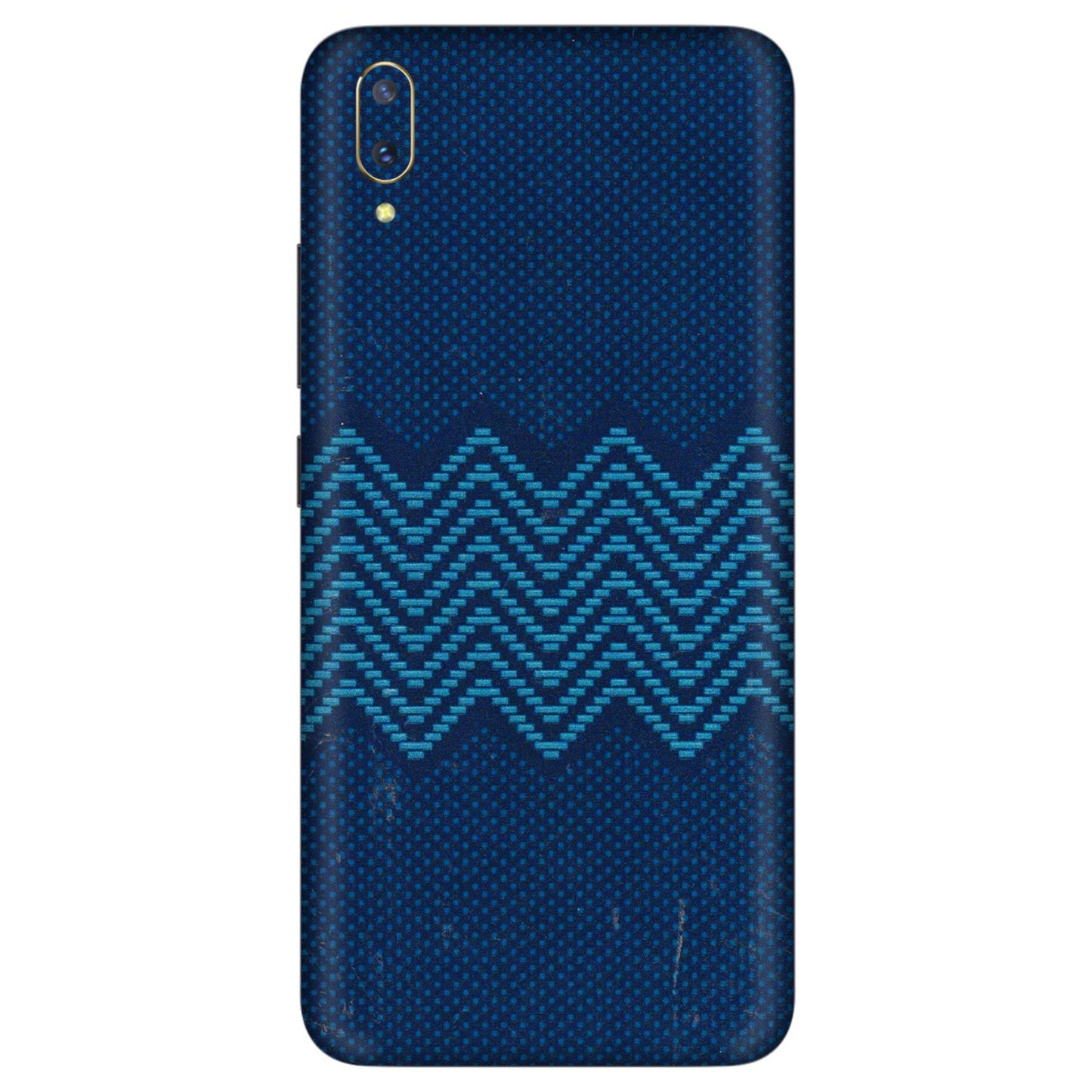 VIVO Z/V/X/T/U/S Series Phone Skins (All Models) - Blue Sober Waves - 3D Embossed Finish (L-306) Vivo V11