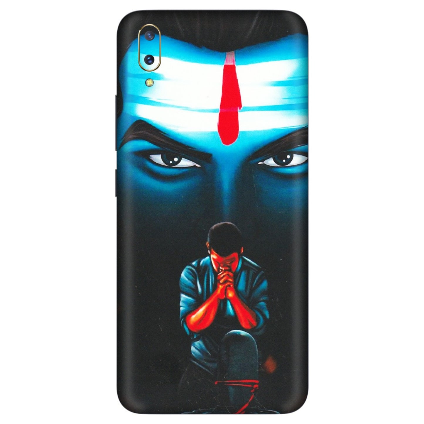 VIVO Z/V/X/T/U/S Series Phone Skins (All Models) - Mahakal Bhakt - Matte Finish (M-112) Vivo V11