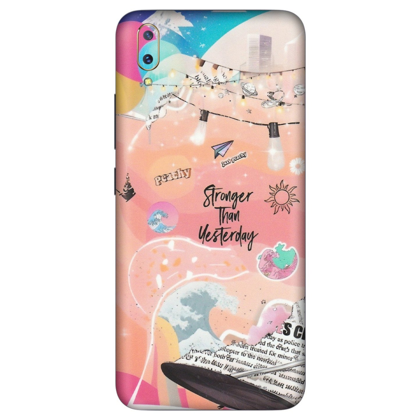 VIVO Z/V/X/T/U/S Series Phone Skins (All Models) - Stronger Then Yesterday - Matte Finish (M-128) Vivo V11