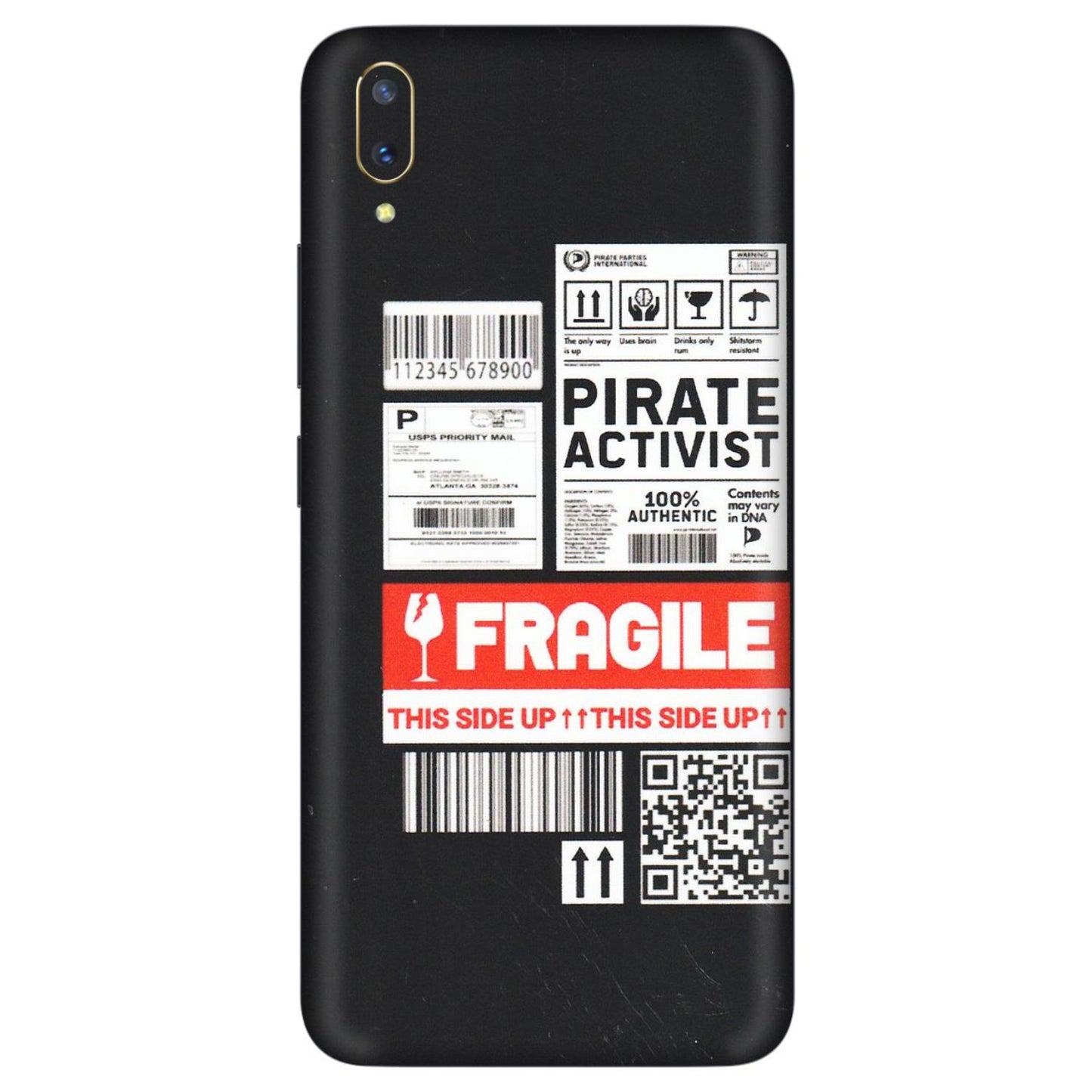 VIVO Z/V/X/T/U/S Series Phone Skins (All Models) - Handle With Care - Matte Finish (M-99) Vivo V11