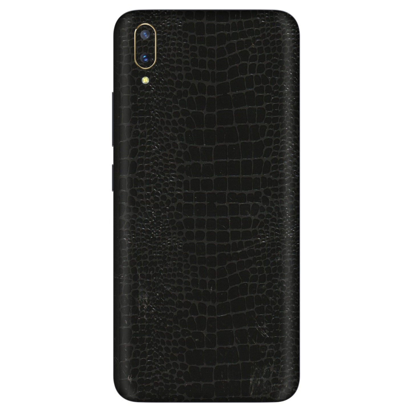VIVO Z/V/X/T/U/S Series Phone Skins (All Models) - Snake Leather Black - 3D Embossed Finish (L-107) Vivo V11 Pro