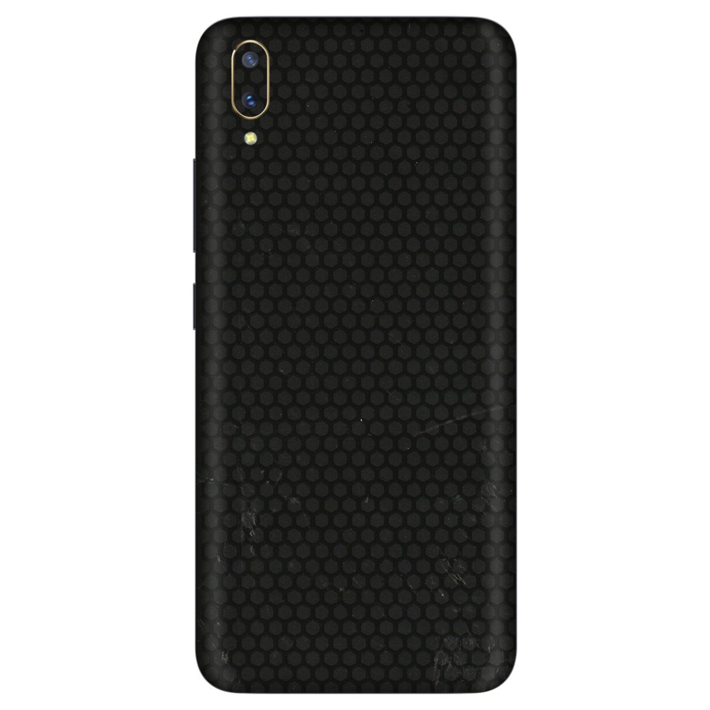 VIVO Z/V/X/T/U/S Series Phone Skins (All Models) - Black honeycomb - 3D Embossed Finish (L-114) Vivo V11 Pro