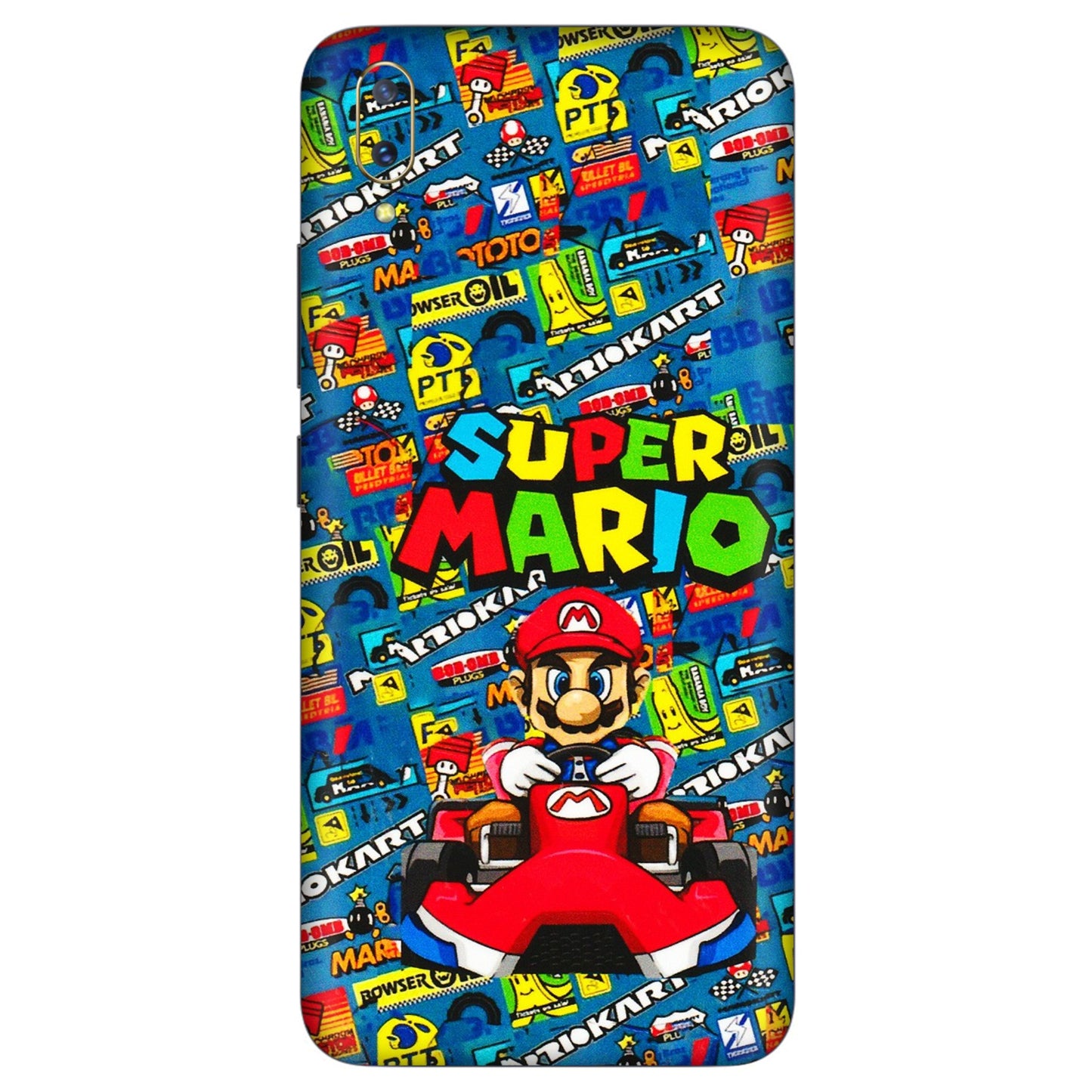 VIVO Z/V/X/T/U/S Series Phone Skins (All Models) - Super Mario Kart - 3D Embossed Finish (L-140) Vivo V11 Pro