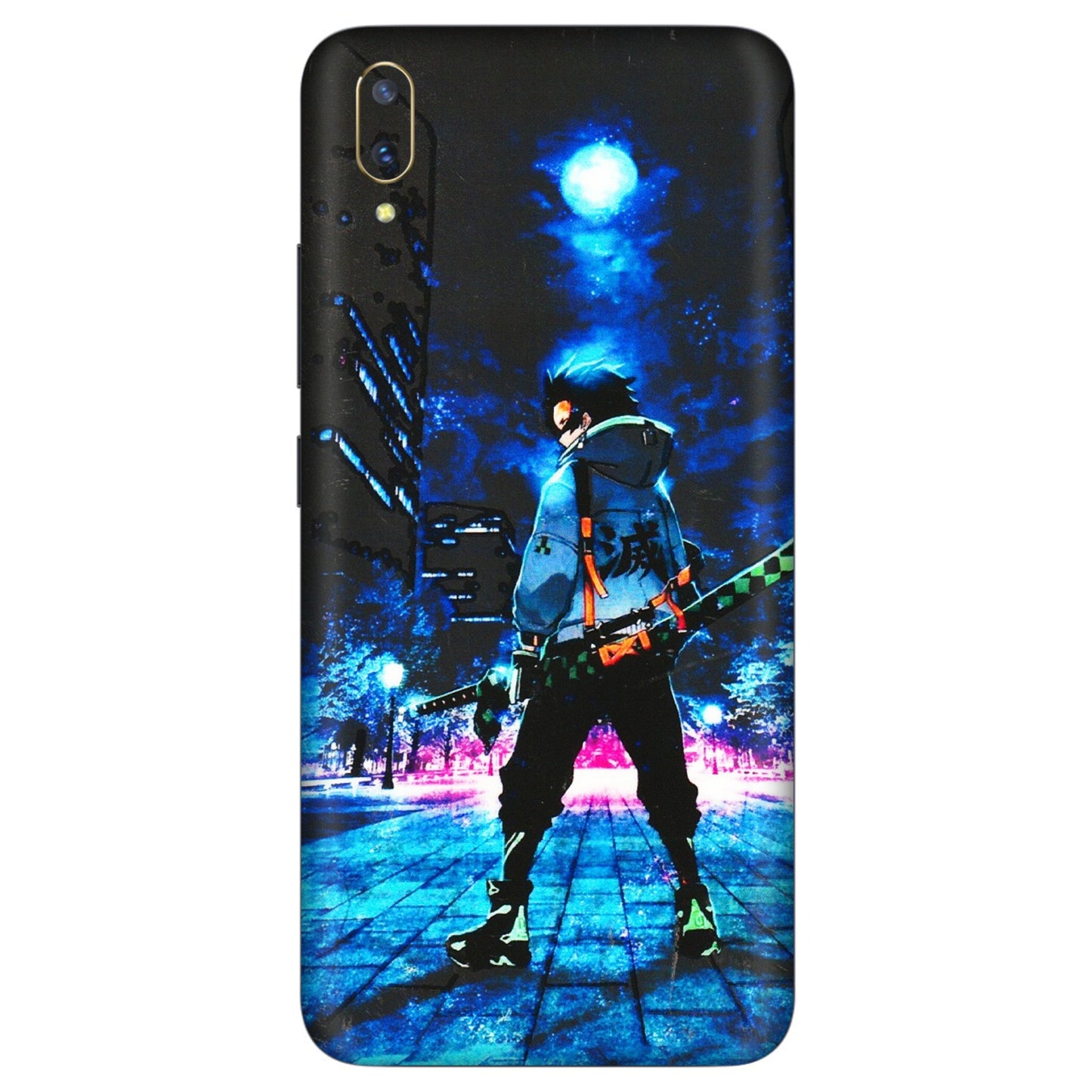 VIVO Z/V/X/T/U/S Series Phone Skins (All Models) - Demon Slayer Sword - 3D Embossed Finish (L-247) Vivo V11 Pro