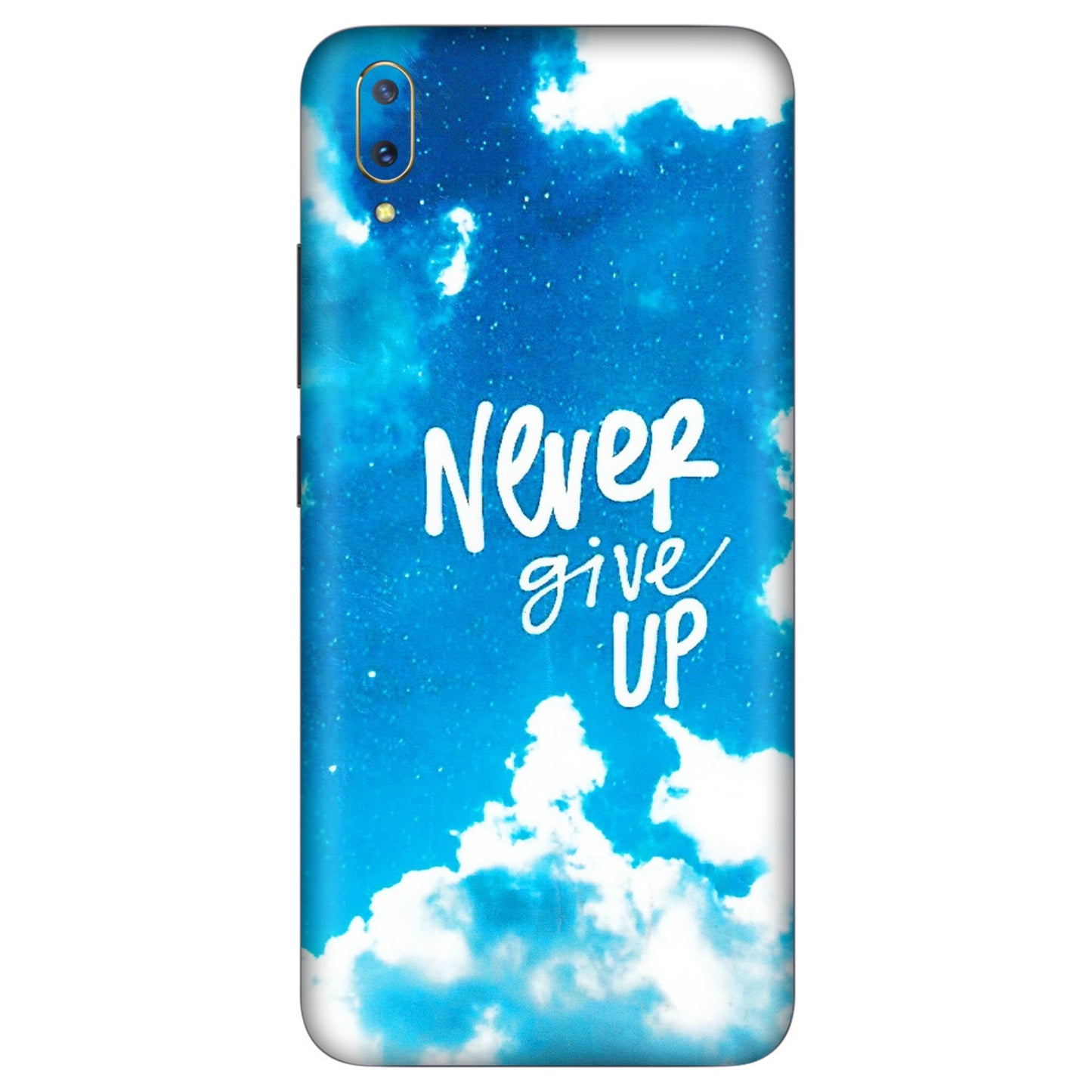VIVO Z/V/X/T/U/S Series Phone Skins (All Models) - Never Give Up - 3D Embossed Finish (L-279) Vivo V11 Pro