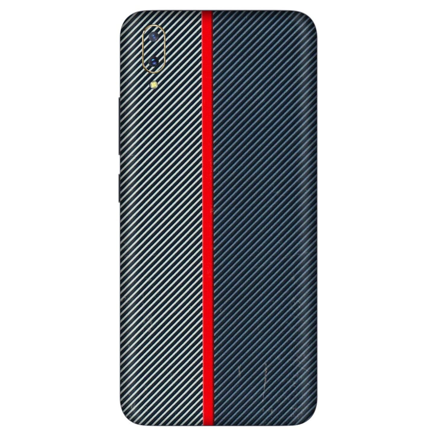 VIVO Z/V/X/T/U/S Series Phone Skins (All Models) - Blue Sober Lines - 3D Embossed Finish (L-305) Vivo V11 Pro