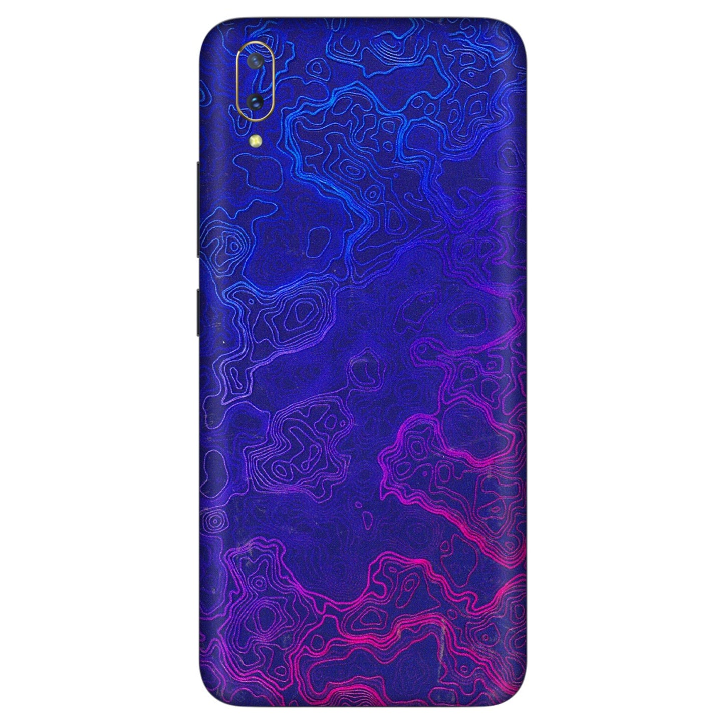 VIVO Z/V/X/T/U/S Series Phone Skins (All Models) - Purple Ripples Swirl - 3D Embossed Finish (L-314) Vivo V11 Pro