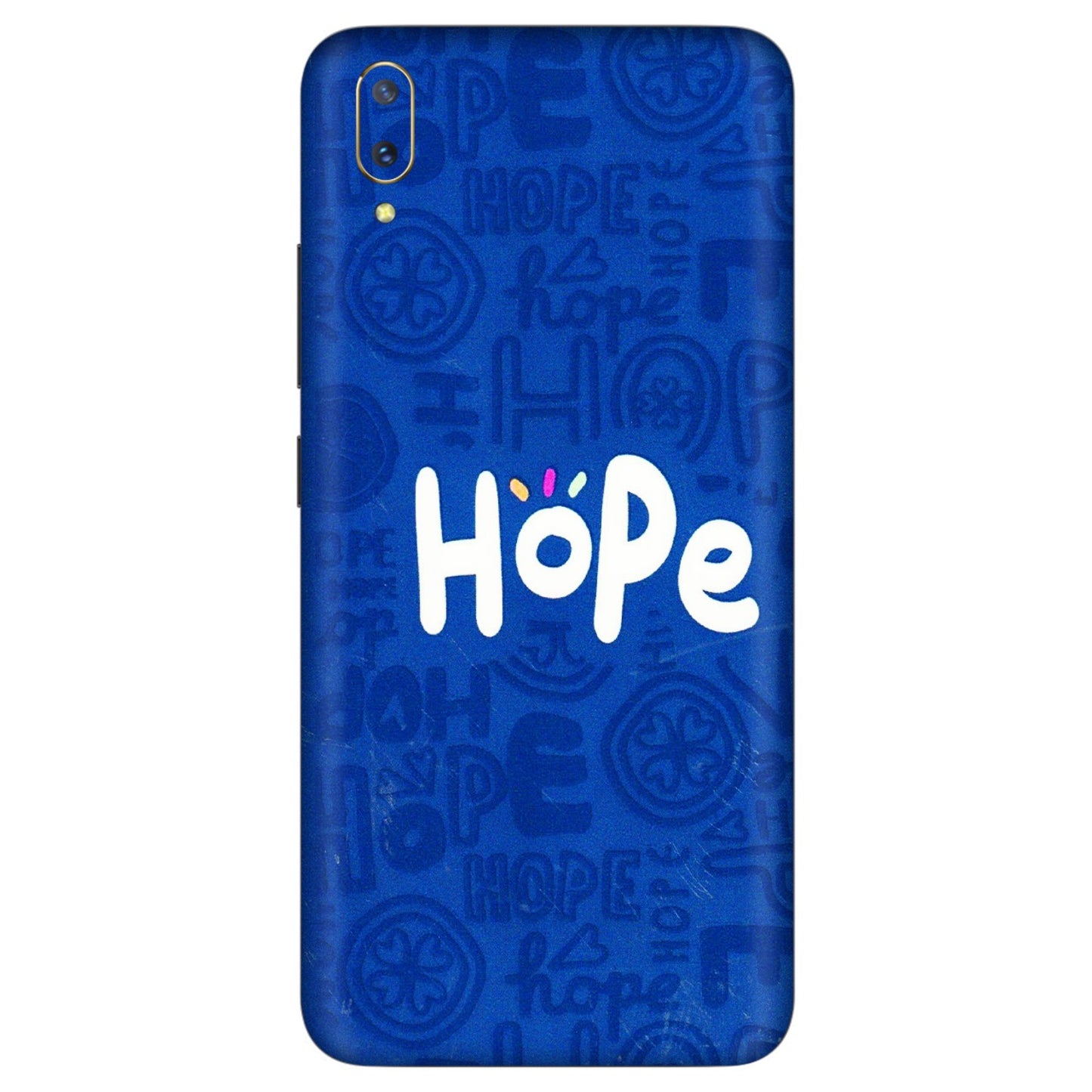 VIVO Z/V/X/T/U/S Series Phone Skins (All Models) - Hope Doodles Blue - 3D Embossed Finish (L-43) Vivo V11 Pro
