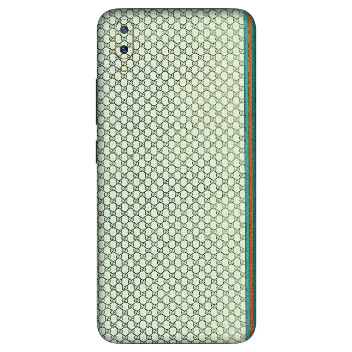 VIVO Z/V/X/T/U/S Series Phone Skins (All Models) - Gucci Fabric Pattern - 3D Embossed Finish (L-73) Vivo V11 Pro
