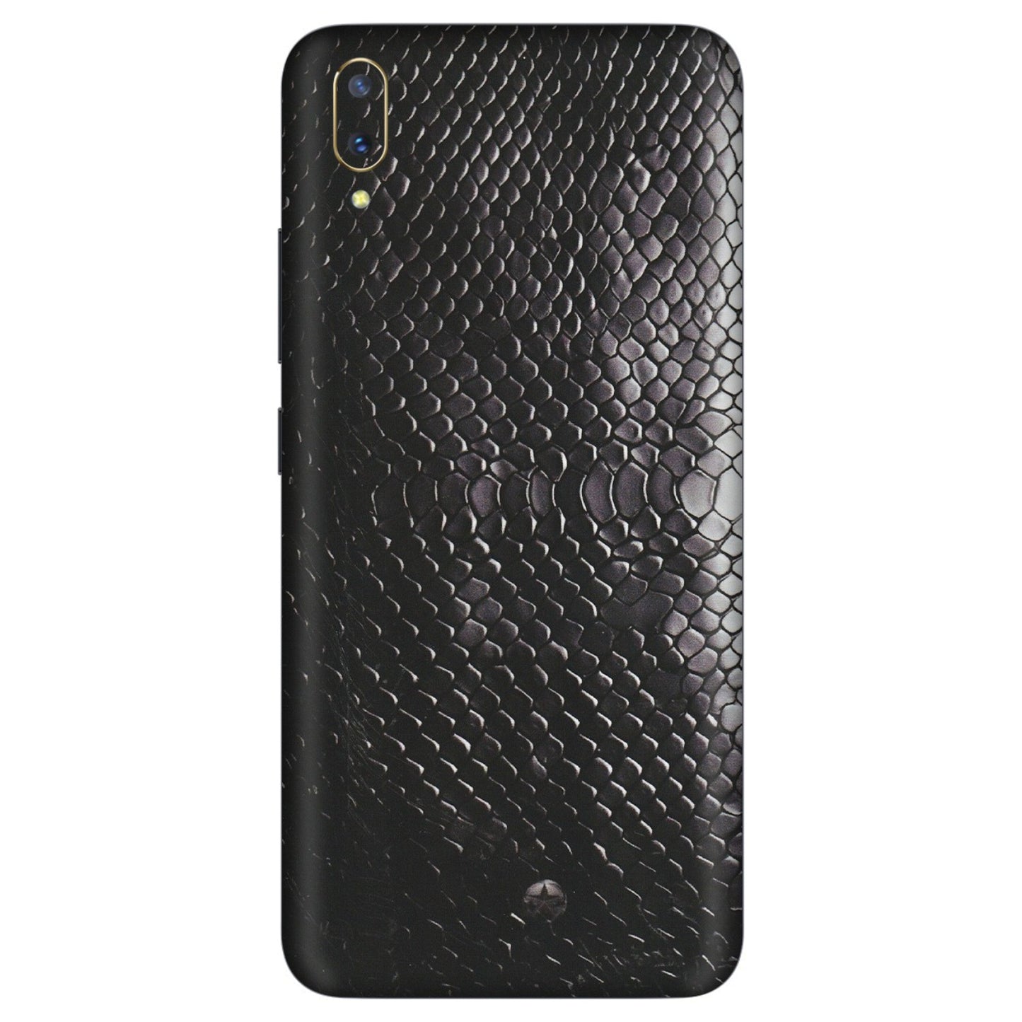 VIVO Z/V/X/T/U/S Series Phone Skins (All Models) - Black Snack Leather - Matte Finish (M-147) Vivo V11 Pro