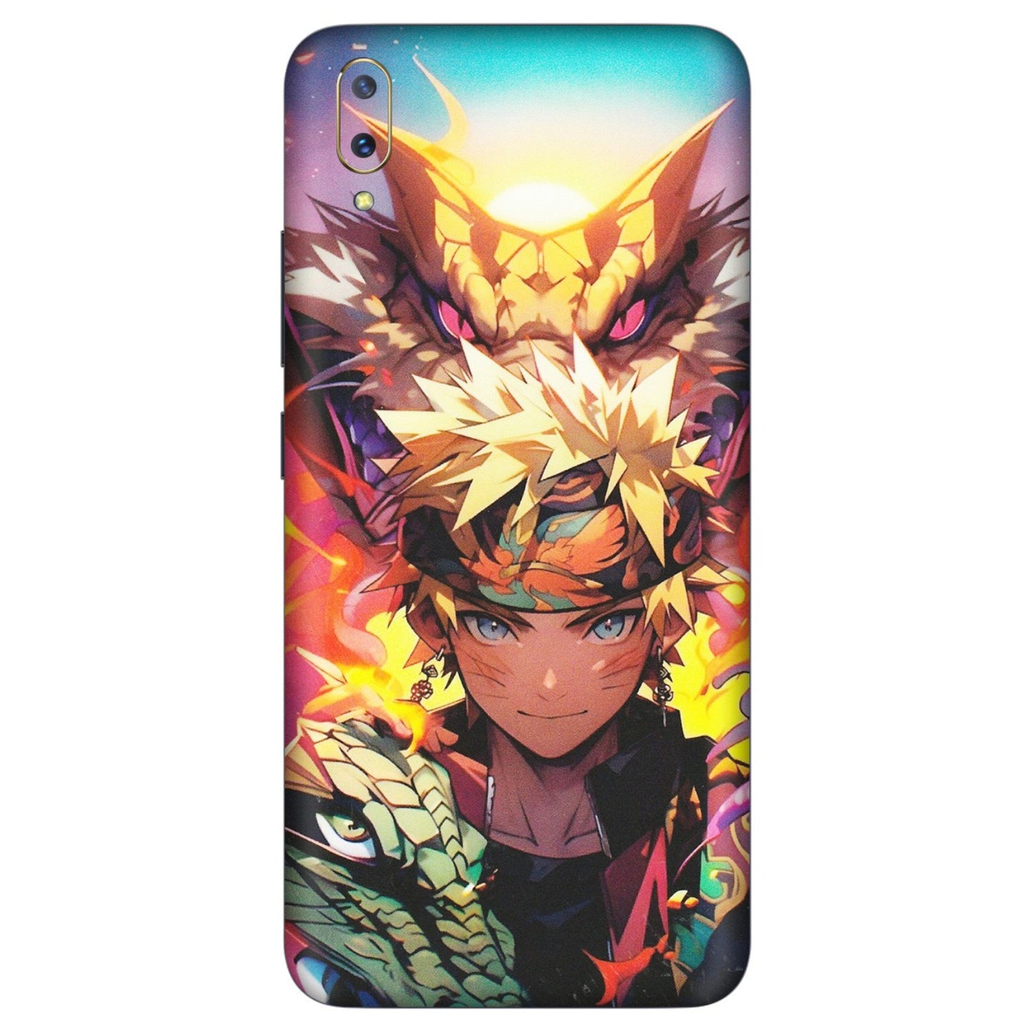 VIVO Z/V/X/T/U/S Series Phone Skins (All Models) - Angry Naruto Anime - Matte Finish (M-148) Vivo V11 Pro
