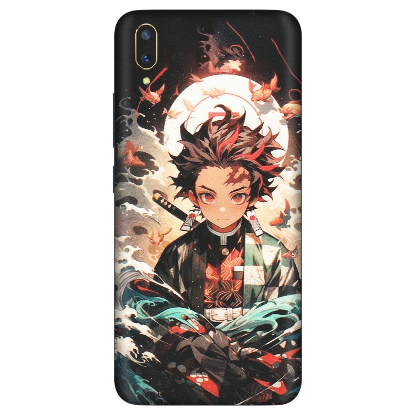VIVO Z/V/X/T/U/S Series Phone Skins (All Models) - Tanjiro Demon Slayer Anime - Matte Finish (M-158) Vivo V11 Pro