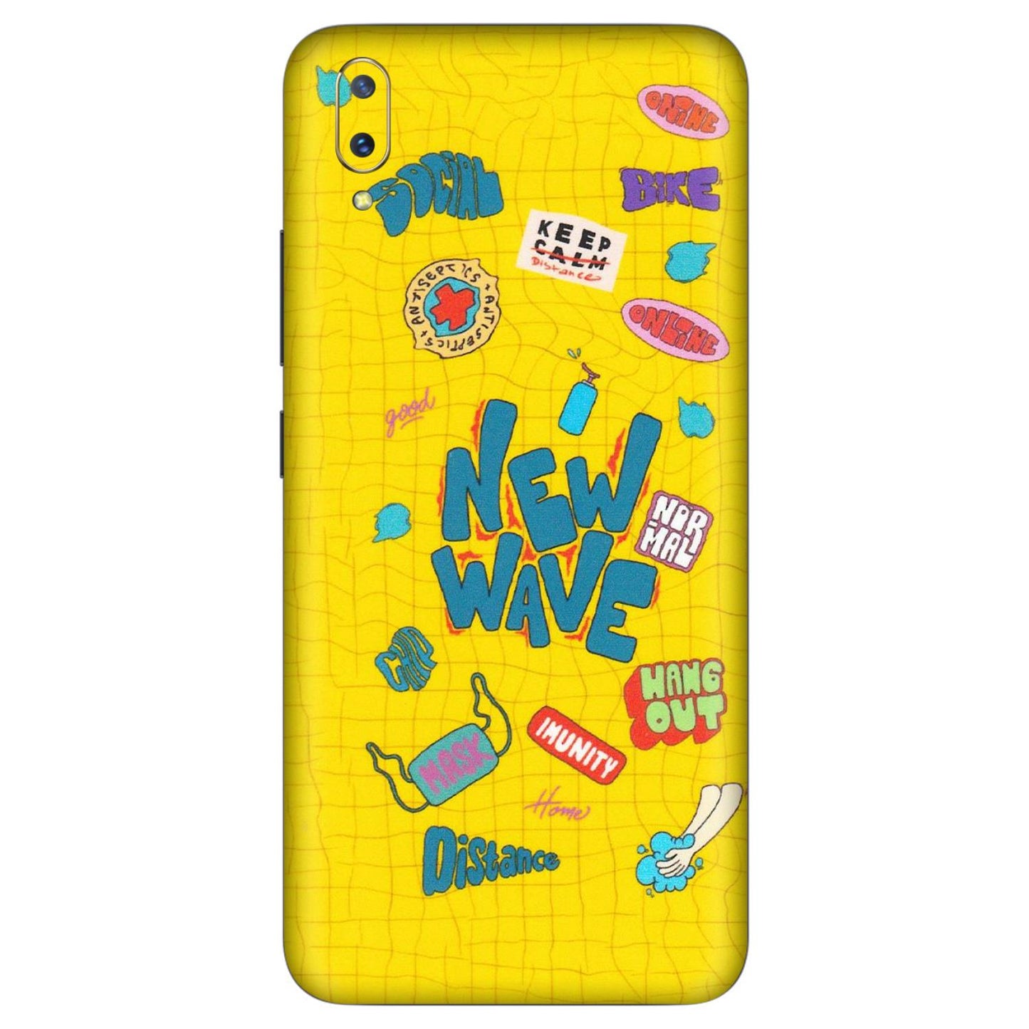 VIVO Z/V/X/T/U/S Series Phone Skins (All Models) - New Wave Life - Matte Finish (M-17) Vivo V11 Pro