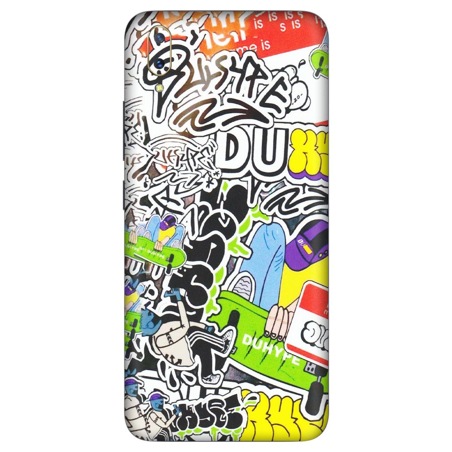 VIVO Z/V/X/T/U/S Series Phone Skins (All Models) - Dope Graffiti - Matte Finish (M-61) Vivo V11 Pro