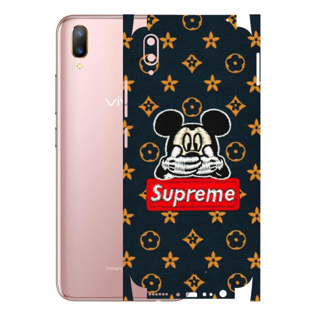 VIVO Z/V/X/T/U/S Series Phone Skins (All Models) - Mickey Supreme - Matte Finish (M-83) Vivo V11 Pro