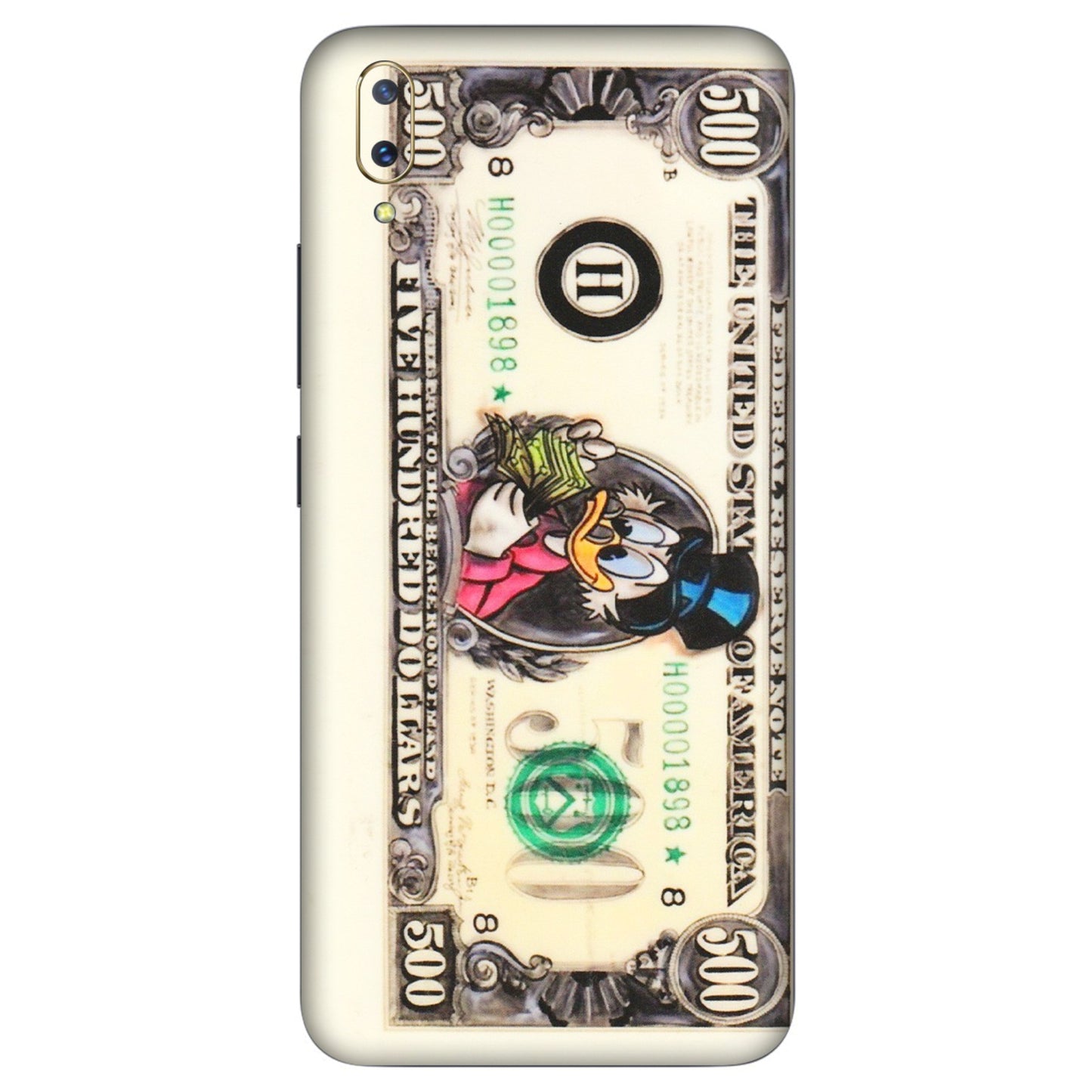 VIVO Z/V/X/T/U/S Series Phone Skins (All Models) - Five Hundred Dollar Duck - Transparent Finish (T-15) Vivo V11