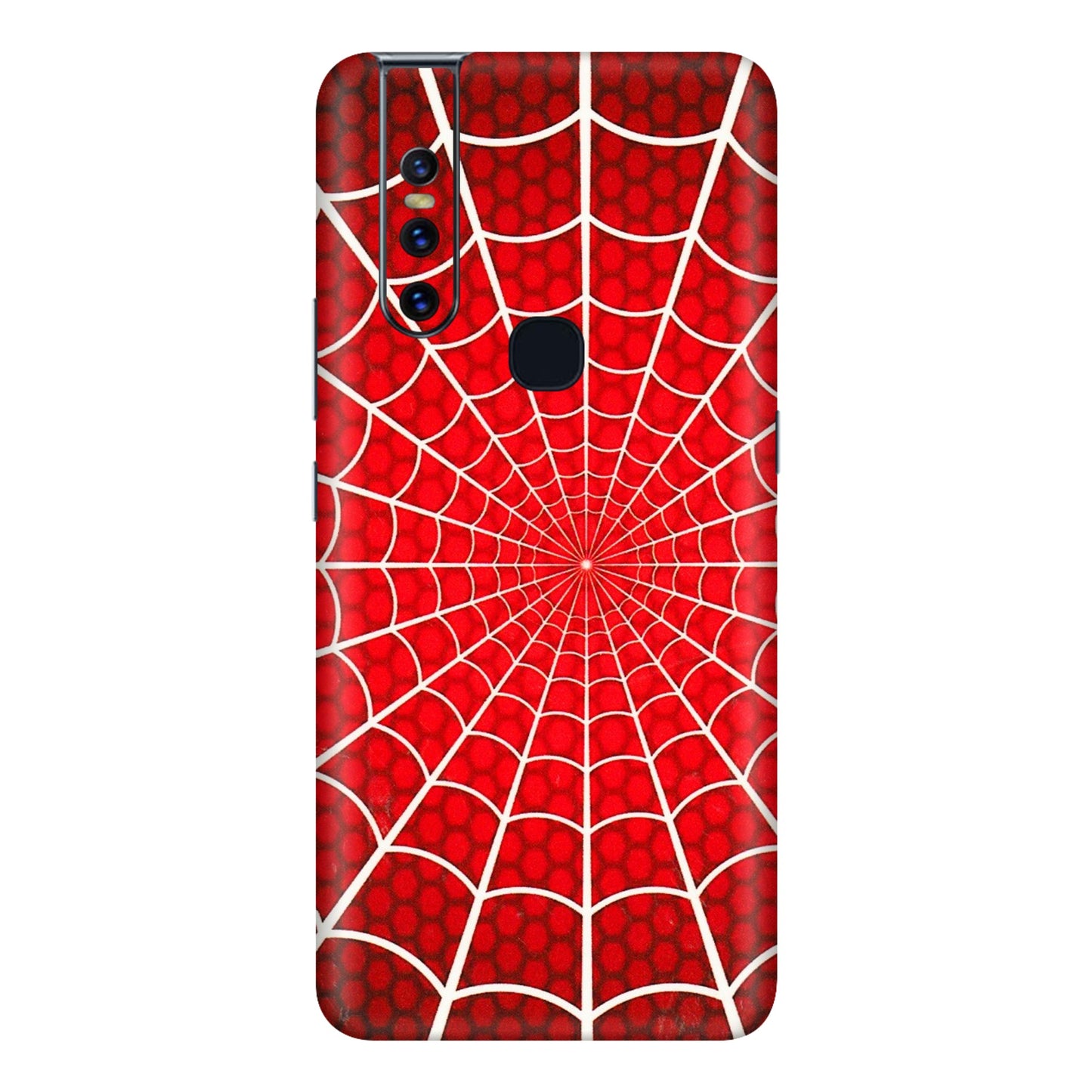 VIVO Z/V/X/T/U/S Series Phone Skins (All Models) - Classic Spidey Web - 3D Embossed Finish (L-115) Vivo V15