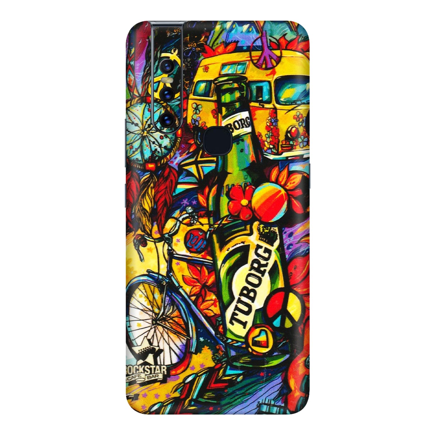 VIVO Z/V/X/T/U/S Series Phone Skins (All Models) - Cool Beer Bottle - 3D Embossed Finish (L-193) Vivo V15