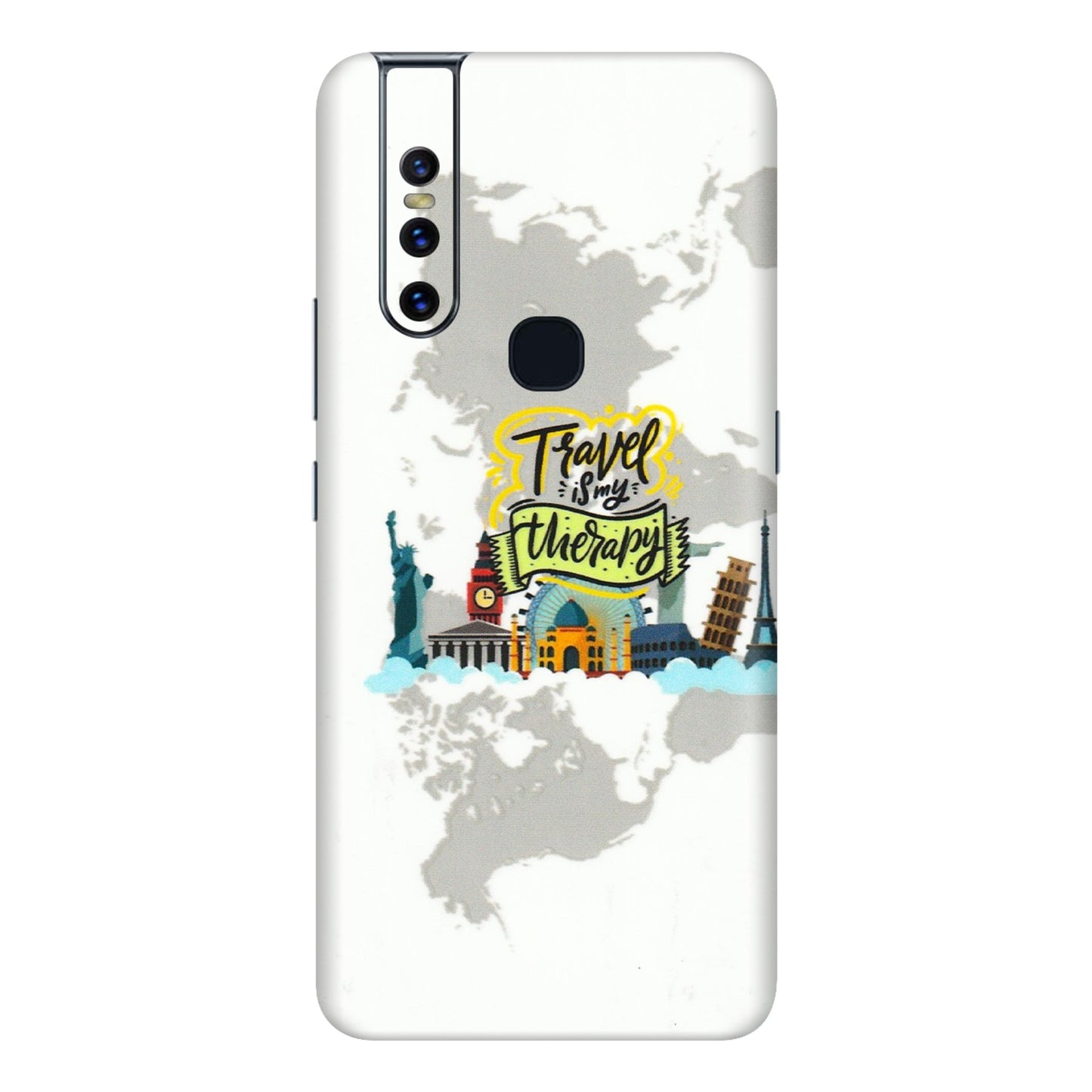 VIVO Z/V/X/T/U/S Series Phone Skins (All Models) - Travel Therapy - 3D Embossed Finish (L-199) Vivo V15