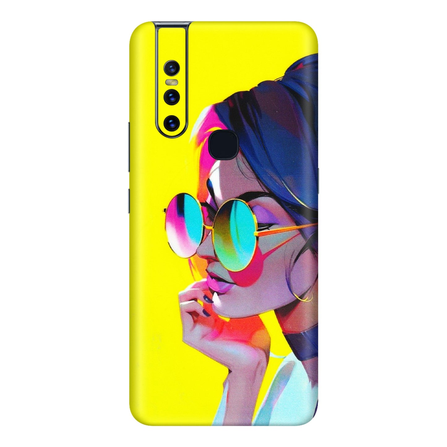 VIVO Z/V/X/T/U/S Series Phone Skins (All Models) - Bold Stylish Girl - 3D Embossed Finish (L-222) Vivo V15
