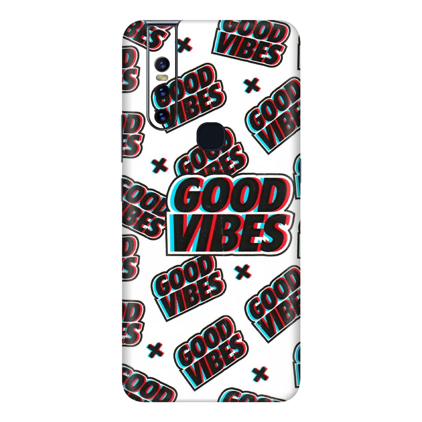 VIVO Z/V/X/T/U/S Series Phone Skins (All Models) - Good Vibes - 3D Embossed Finish (L-282) Vivo V15