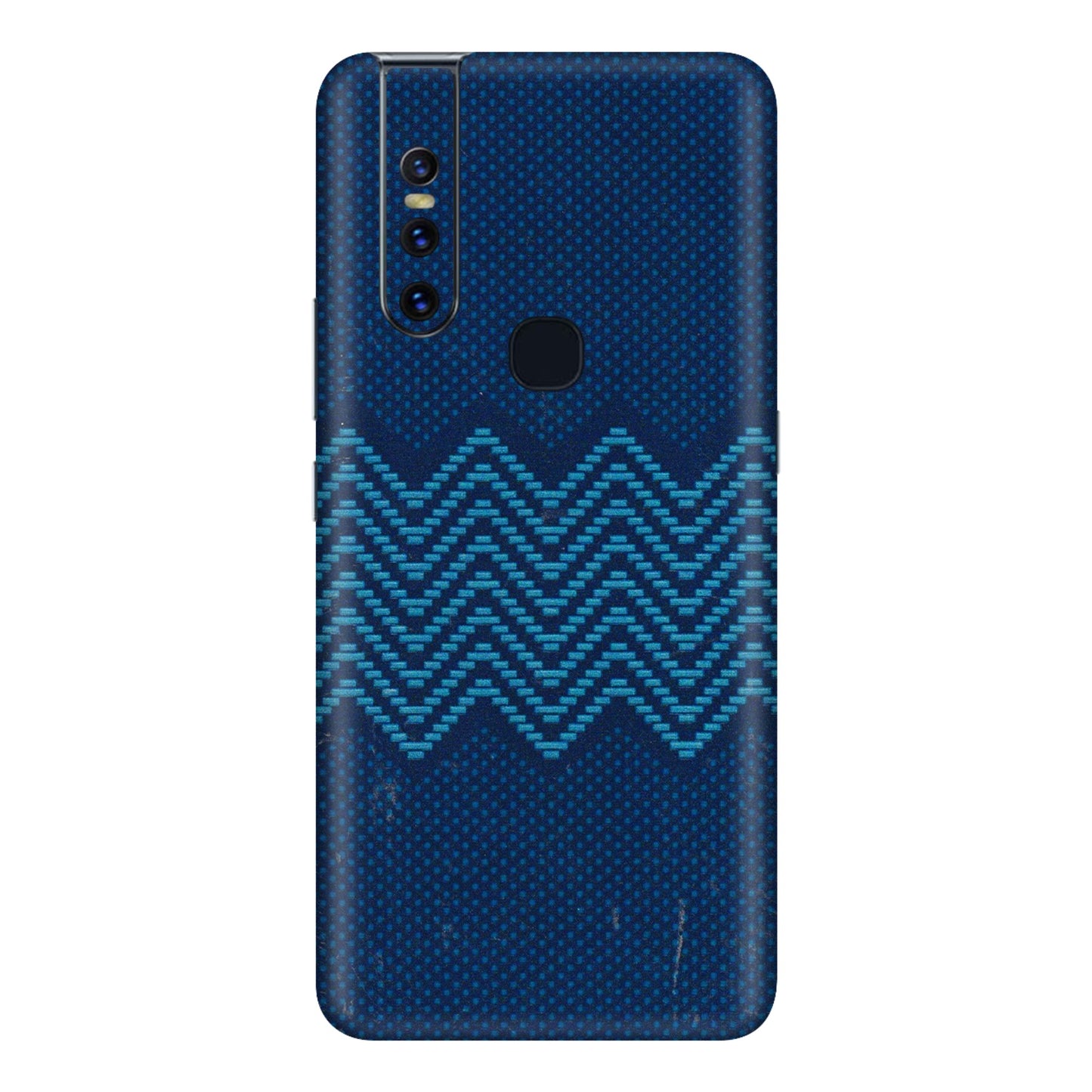 VIVO Z/V/X/T/U/S Series Phone Skins (All Models) - Blue Sober Waves - 3D Embossed Finish (L-306) Vivo V15