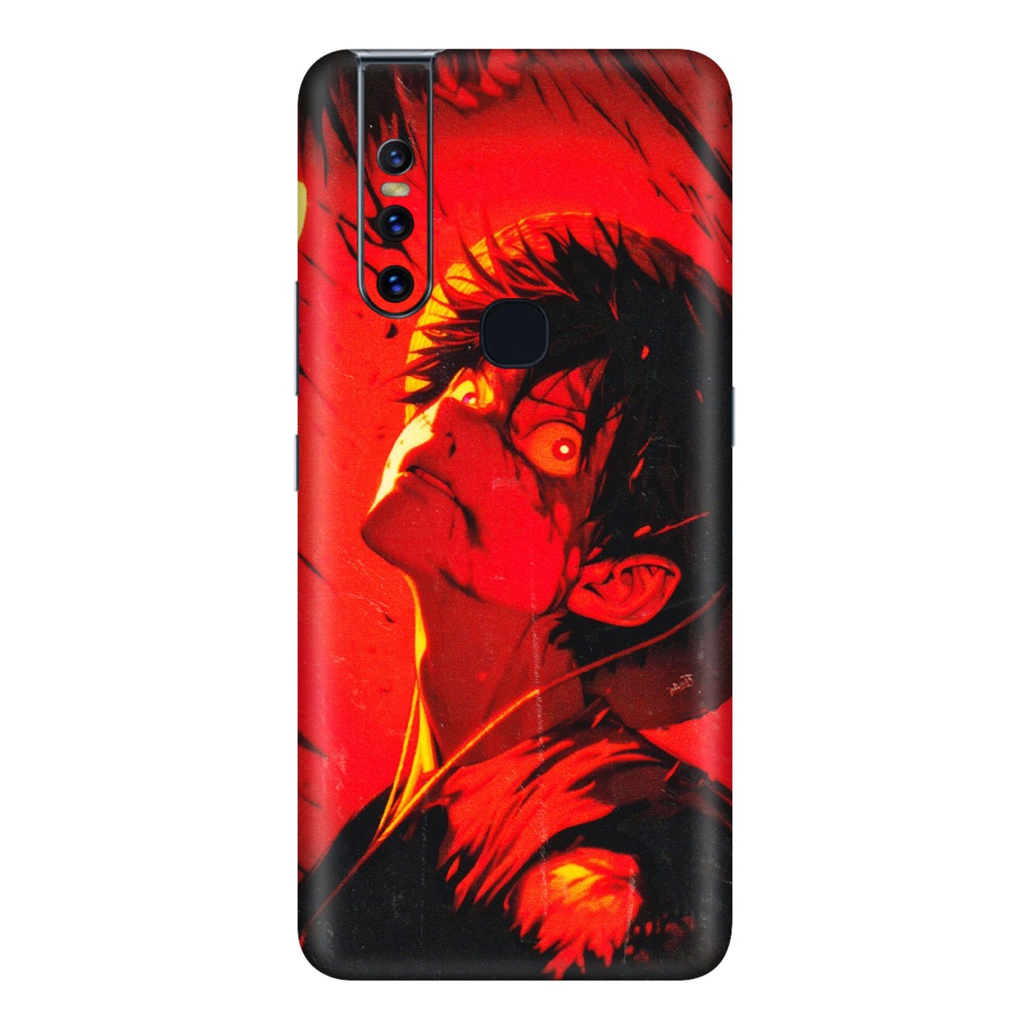VIVO Z/V/X/T/U/S Series Phone Skins (All Models) - D.Luffy Power Up One Piece Anime - 3D Embossed Finish (L-326) Vivo V15