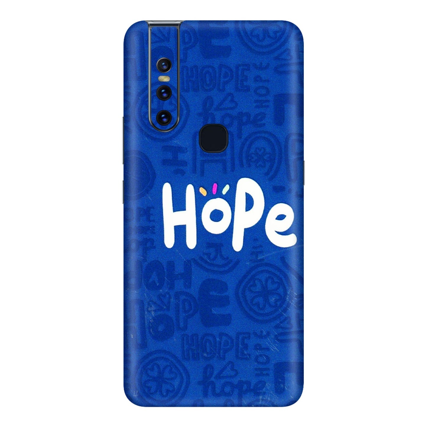 VIVO Z/V/X/T/U/S Series Phone Skins (All Models) - Hope Doodles Blue - 3D Embossed Finish (L-43) Vivo V15