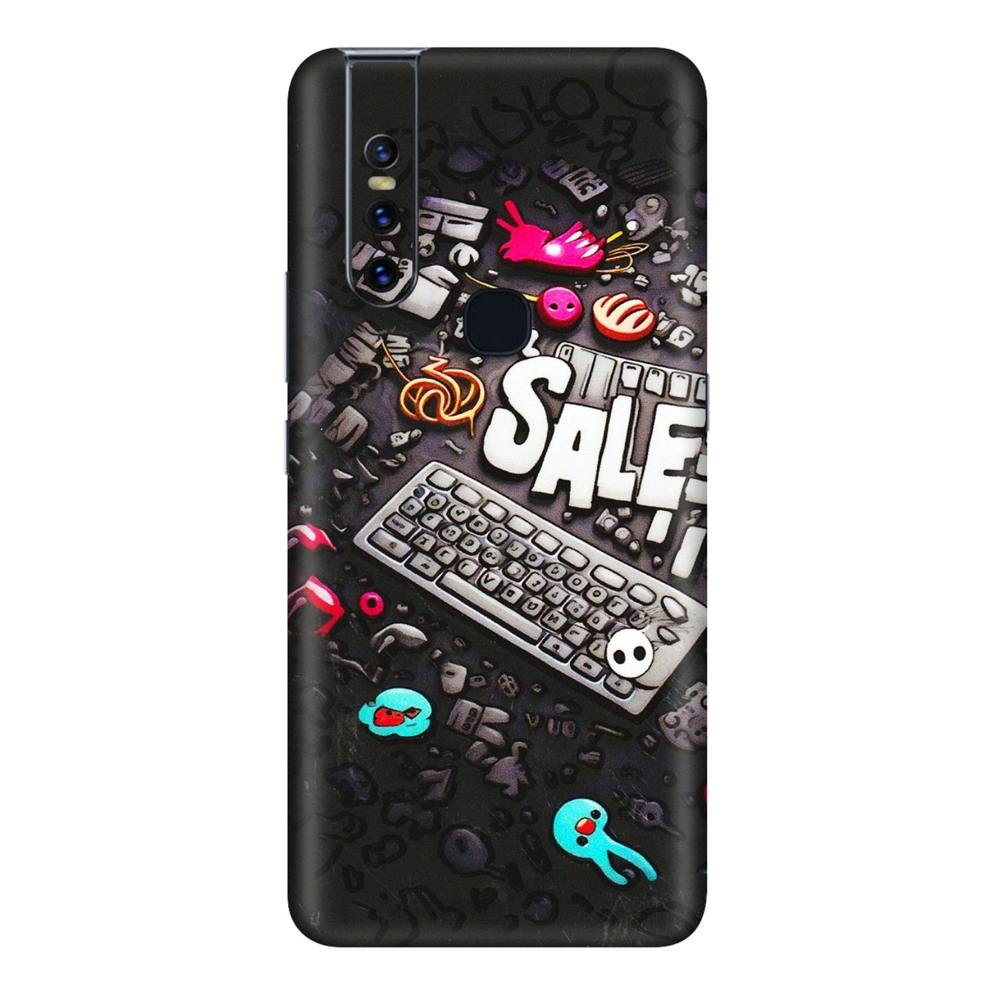 VIVO Z/V/X/T/U/S Series Phone Skins (All Models) - Gadgets Sale - 3D Embossed Finish (L-50) Vivo V15