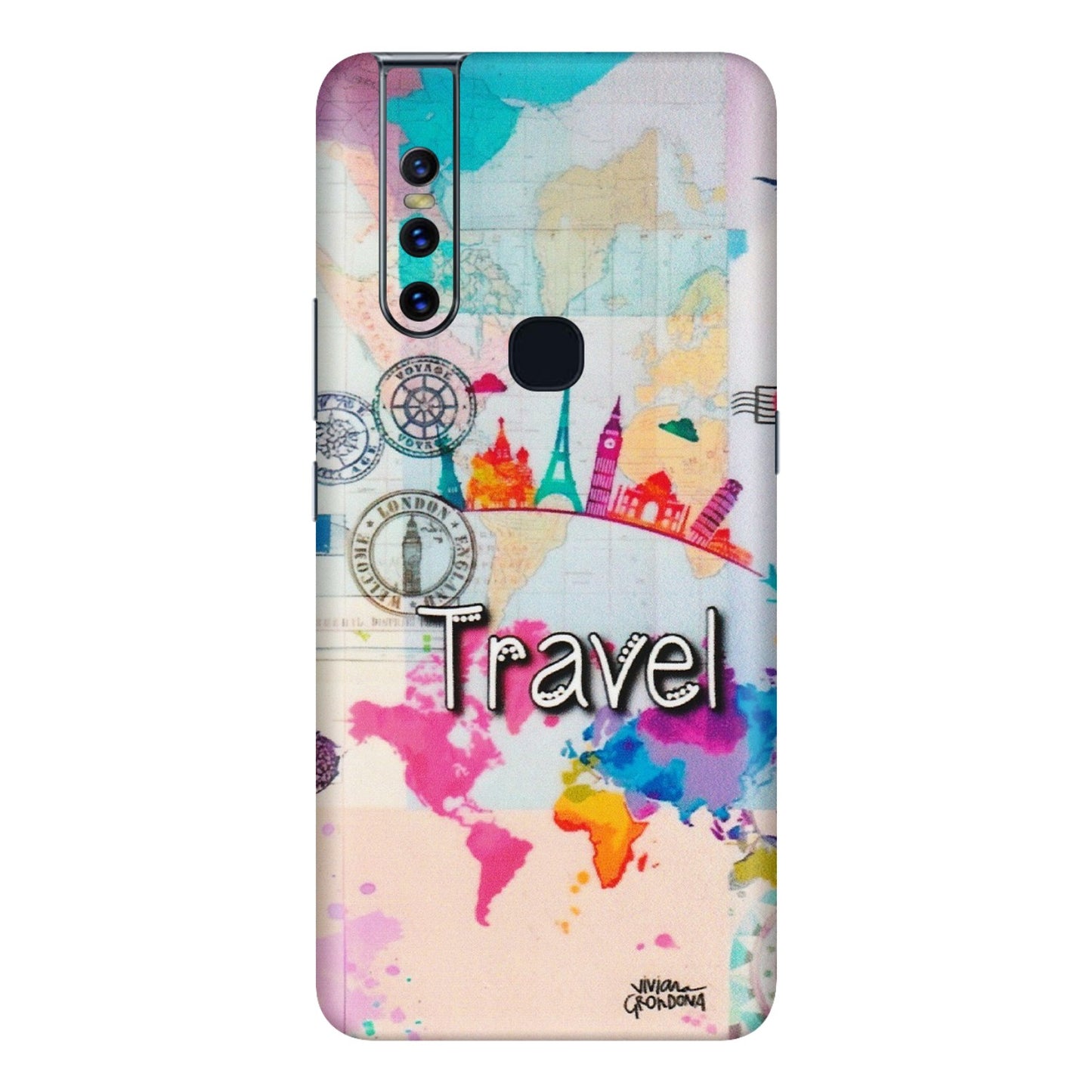 VIVO Z/V/X/T/U/S Series Phone Skins (All Models) - Travel The Wonders - Matte Finish (M-108) Vivo V15