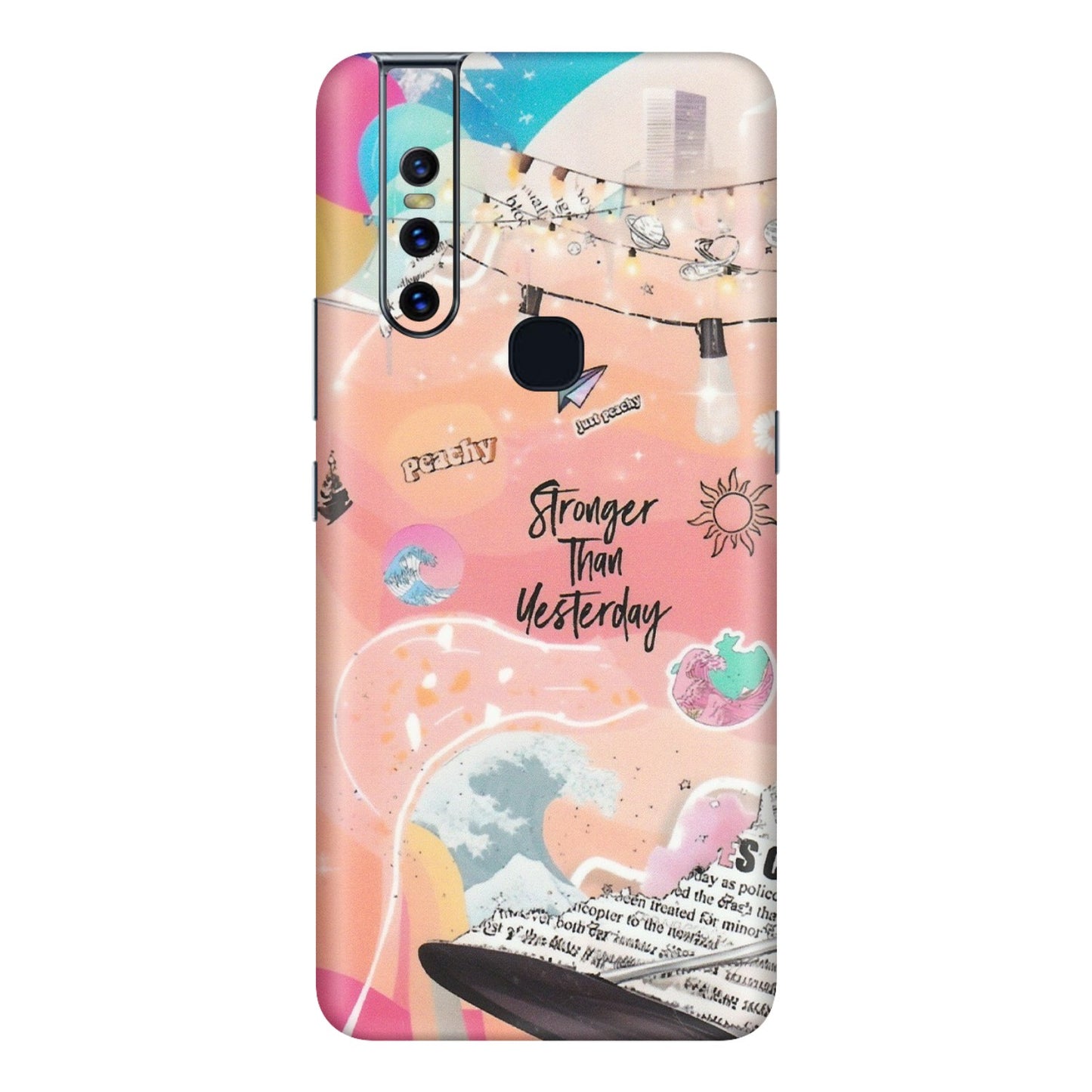VIVO Z/V/X/T/U/S Series Phone Skins (All Models) - Stronger Then Yesterday - Matte Finish (M-128) Vivo V15