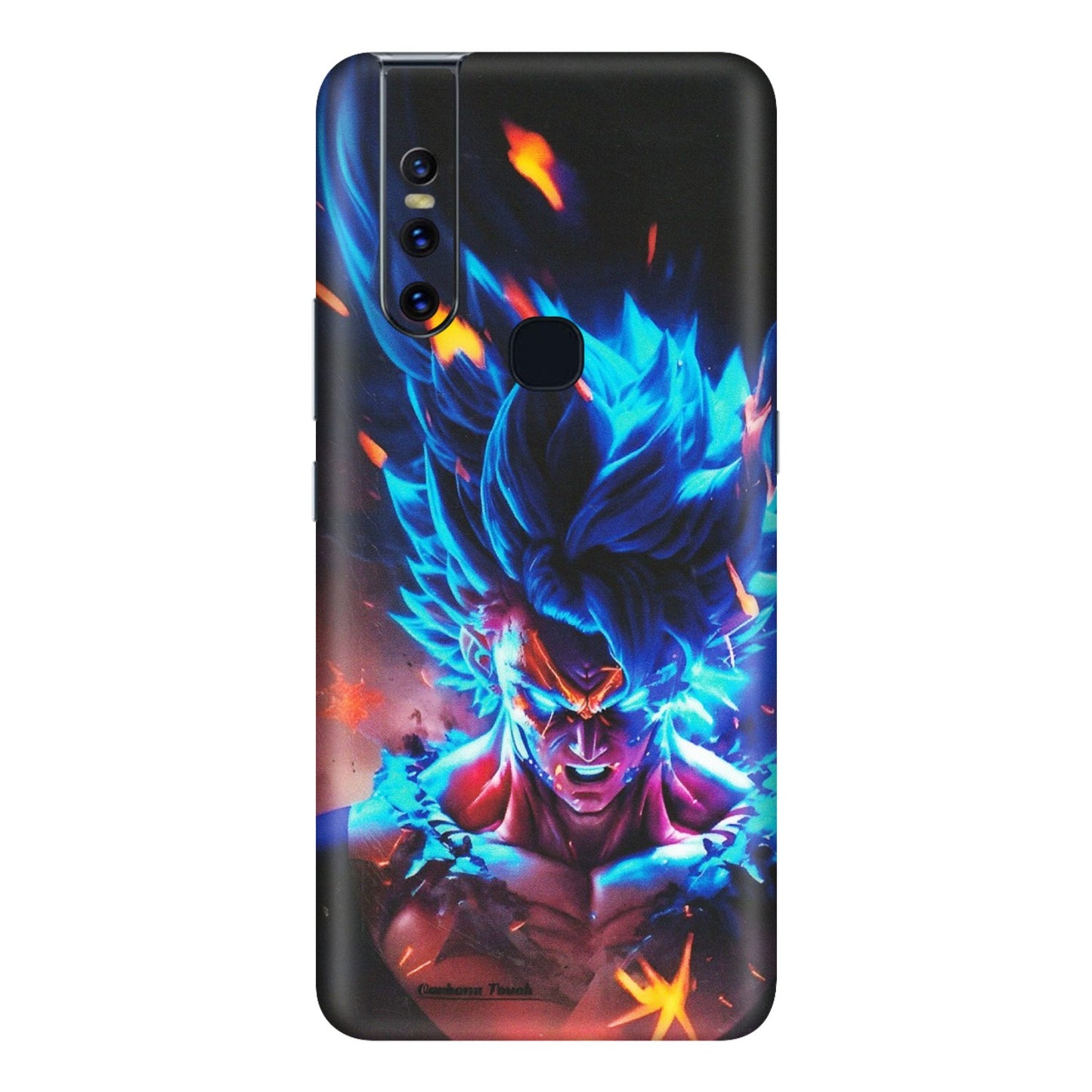 VIVO Z/V/X/T/U/S Series Phone Skins (All Models) - Angry Goku Dragon Ball Anime - Matte Finish (M-150) Vivo V15