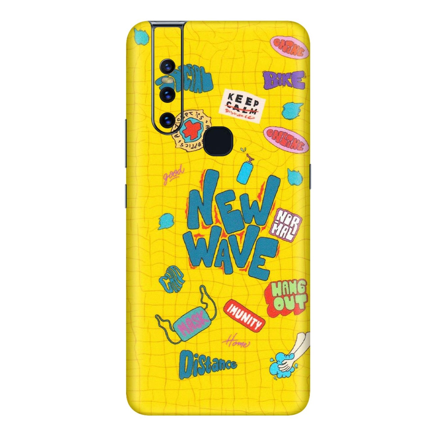 VIVO Z/V/X/T/U/S Series Phone Skins (All Models) - New Wave Life - Matte Finish (M-17) Vivo V15
