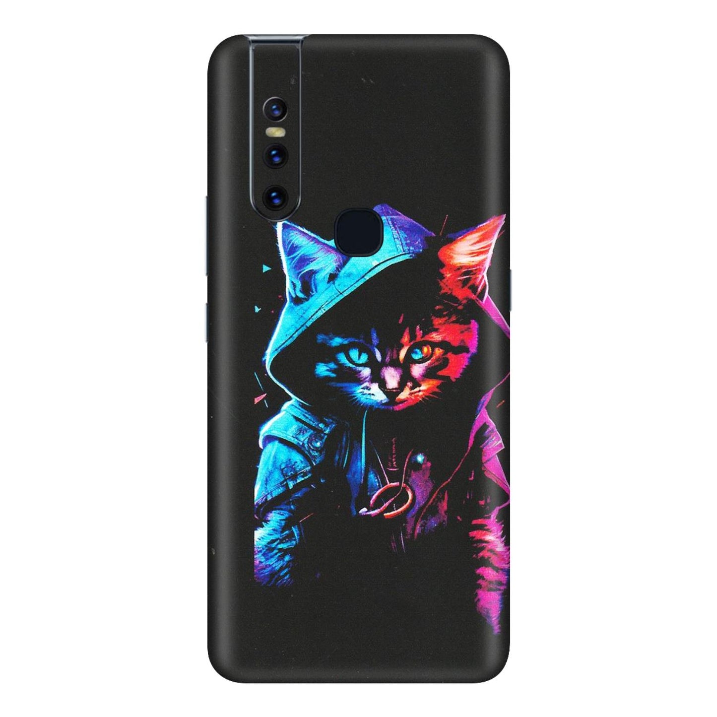 VIVO Z/V/X/T/U/S Series Phone Skins (All Models) - Cyberpunk Cat - Matte Finish (M-45) Vivo V15
