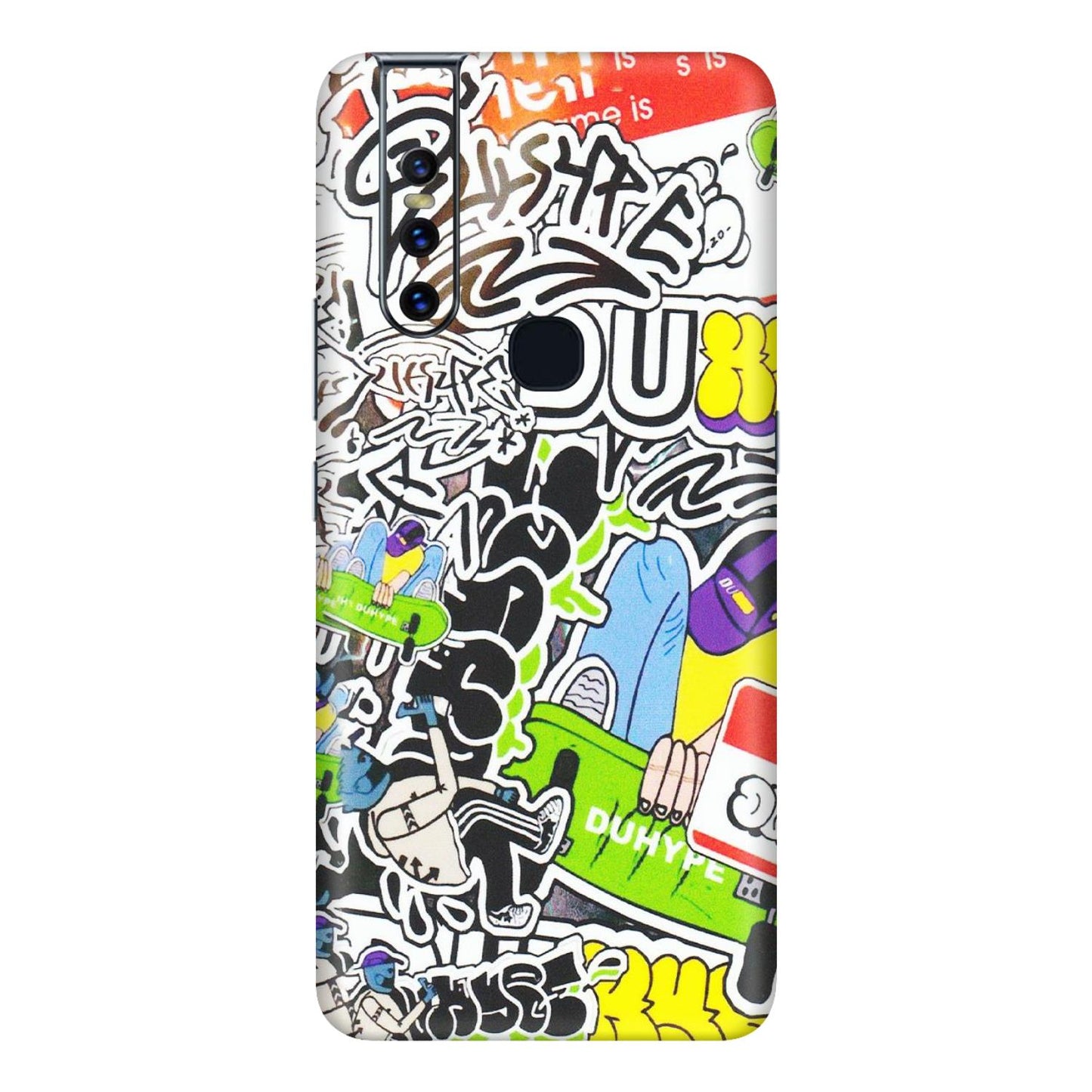 VIVO Z/V/X/T/U/S Series Phone Skins (All Models) - Dope Graffiti - Matte Finish (M-61) Vivo V15