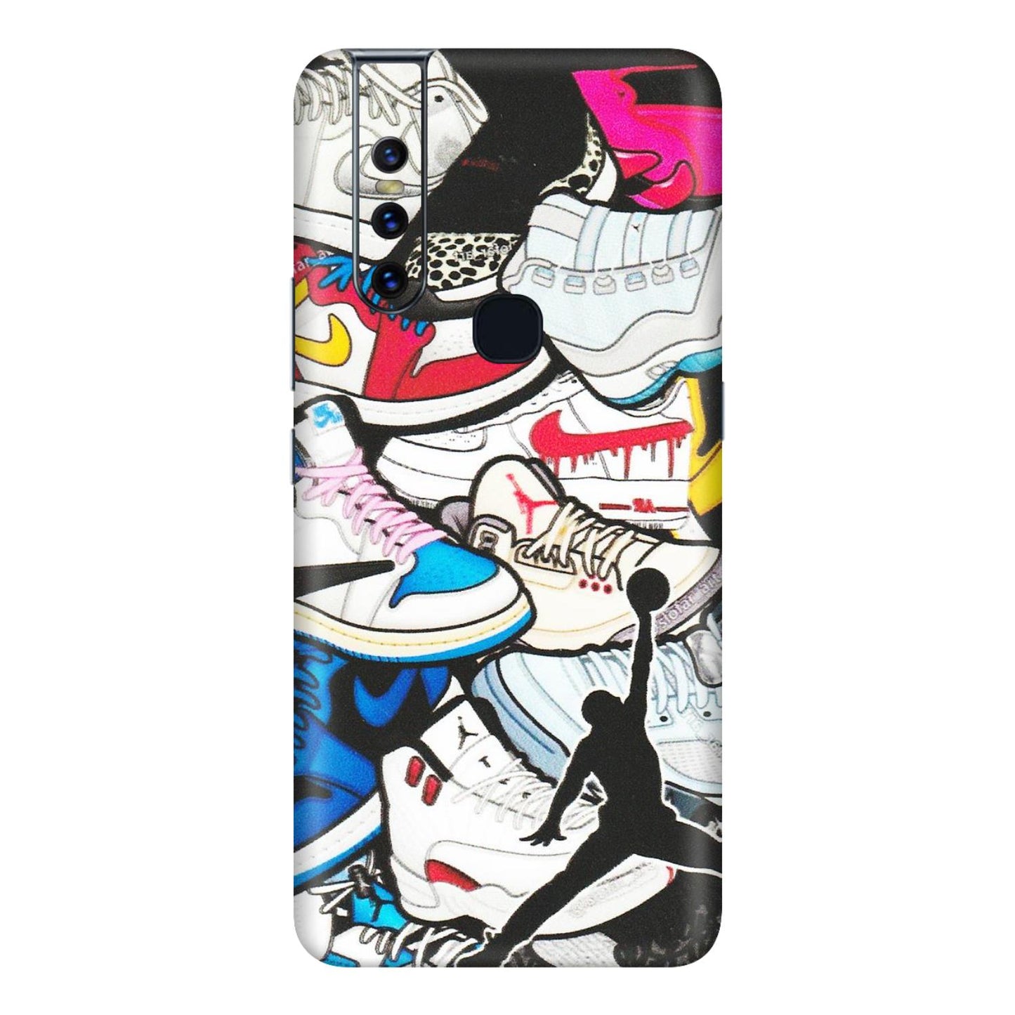 VIVO Z/V/X/T/U/S Series Phone Skins (All Models) - Jordan Sneakers Fan - Matte Finish (M-80) Vivo V15