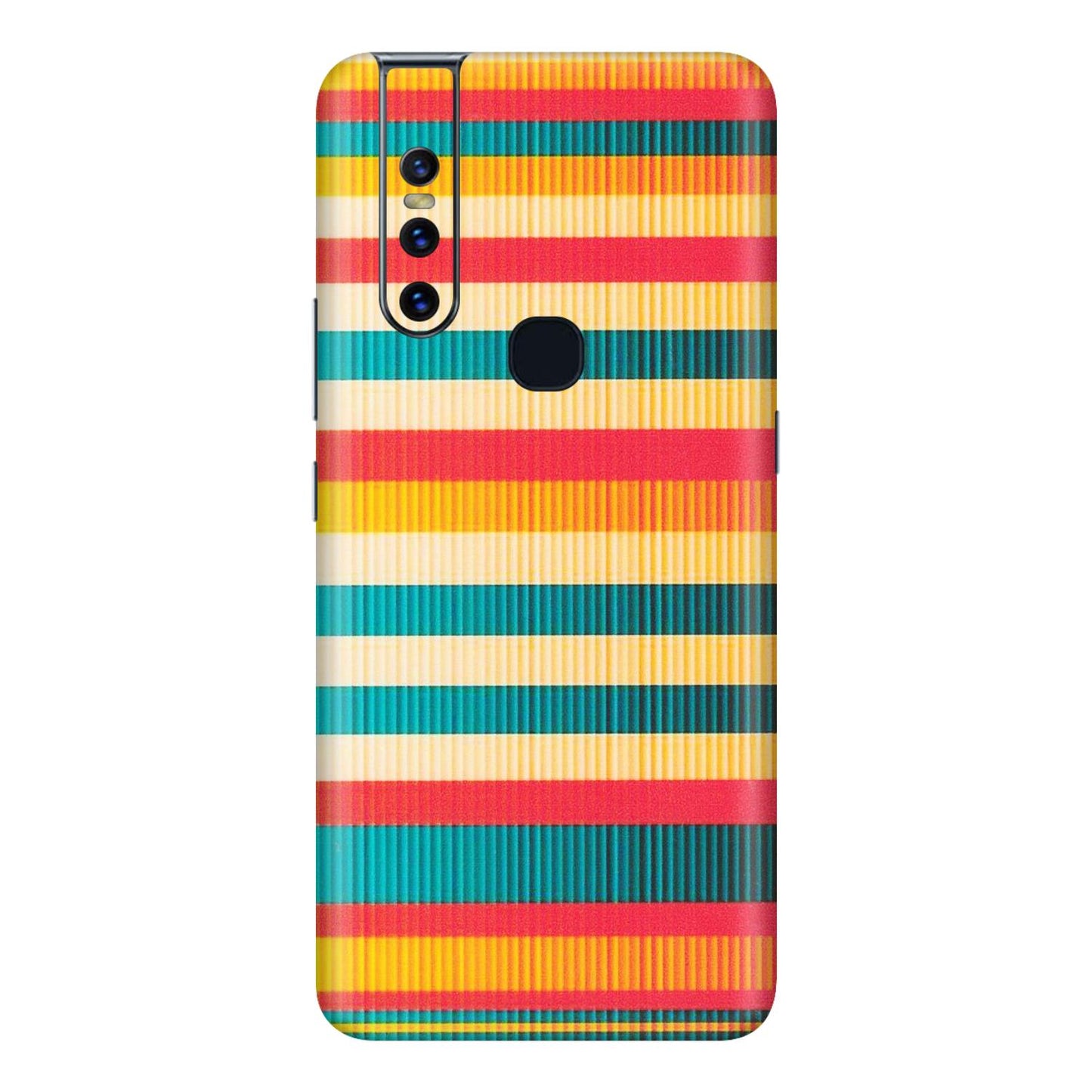 VIVO Z/V/X/T/U/S Series Phone Skins (All Models) - Colourful Stripes Soothing Effect - Matte Finish (M-86) Vivo V15