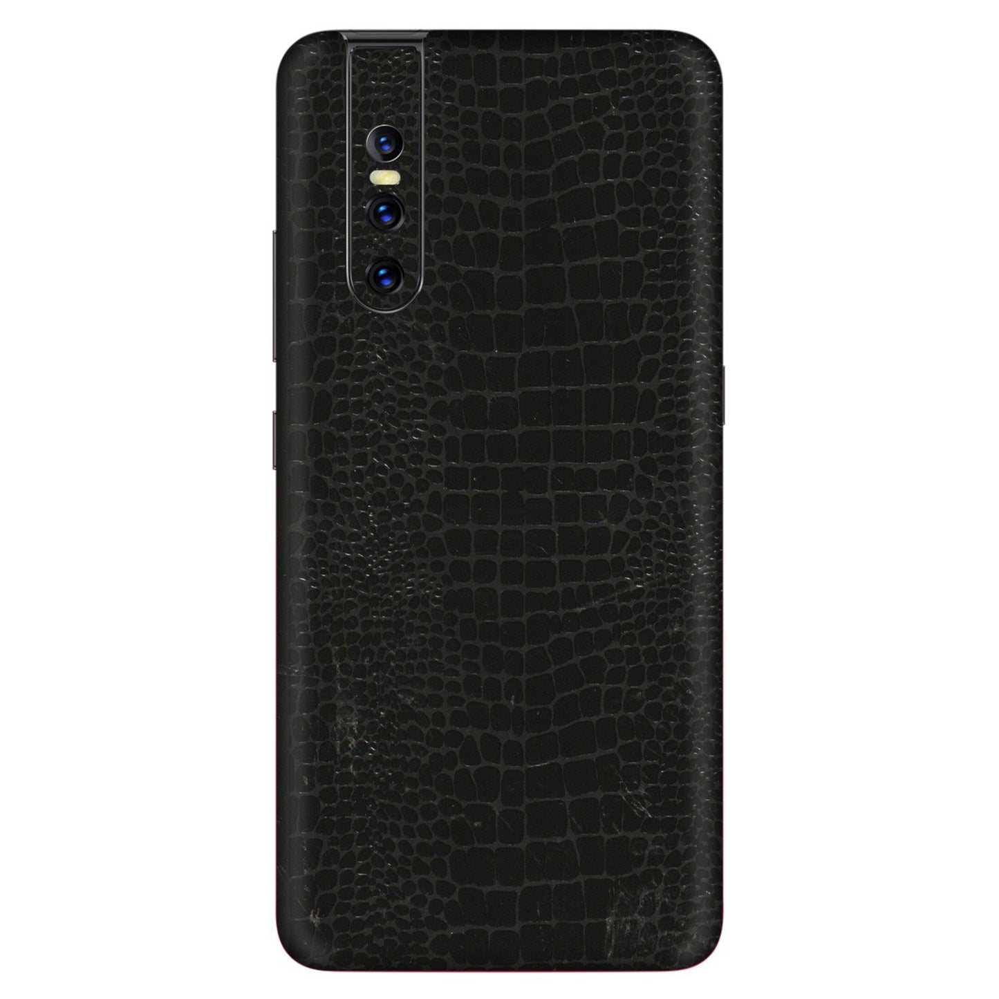 VIVO Z/V/X/T/U/S Series Phone Skins (All Models) - Snake Leather Black - 3D Embossed Finish (L-107) Vivo V15 Pro