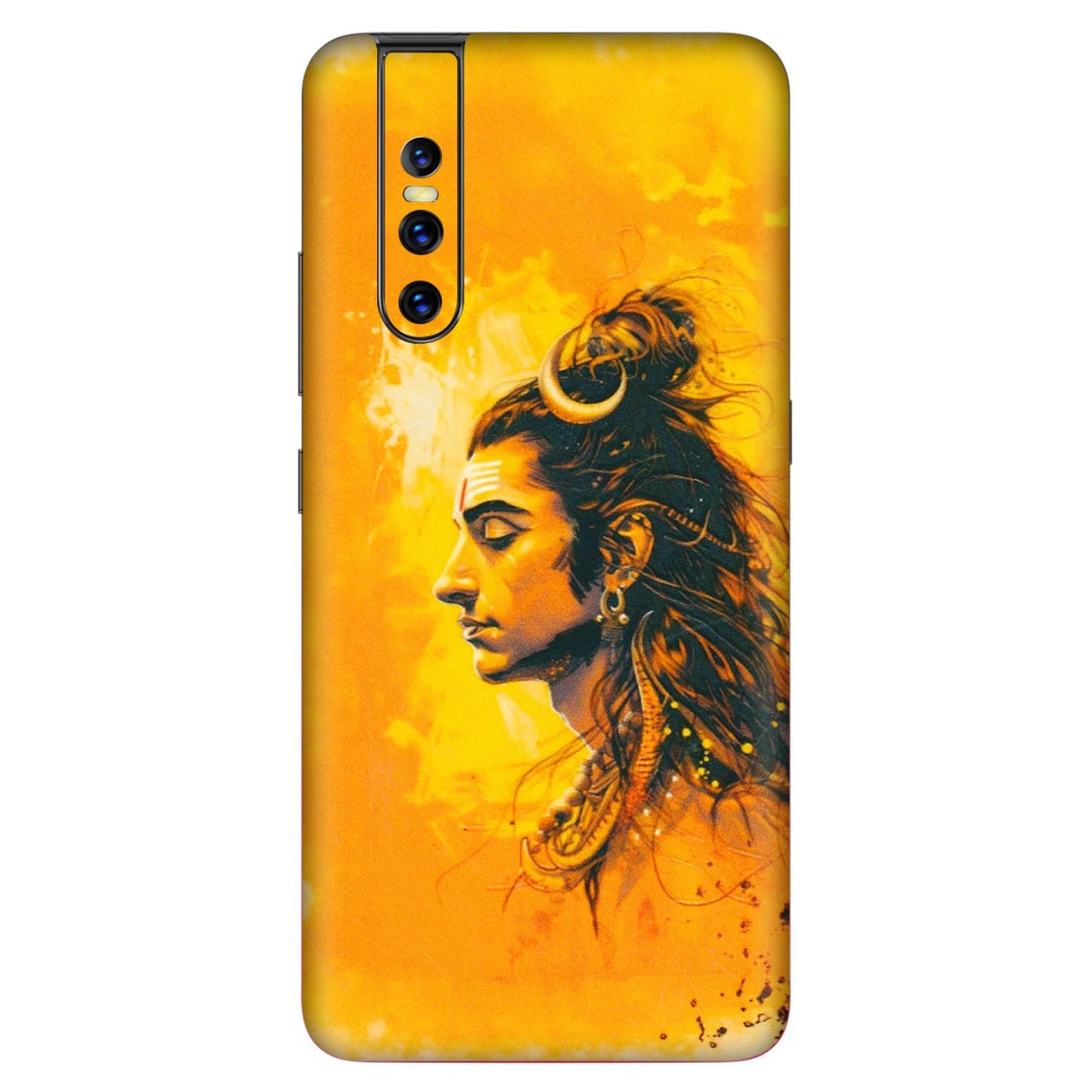 VIVO Z/V/X/T/U/S Series Phone Skins (All Models) - Shiv Shakti - 3D Embossed Finish (L-14) Vivo V15 Pro