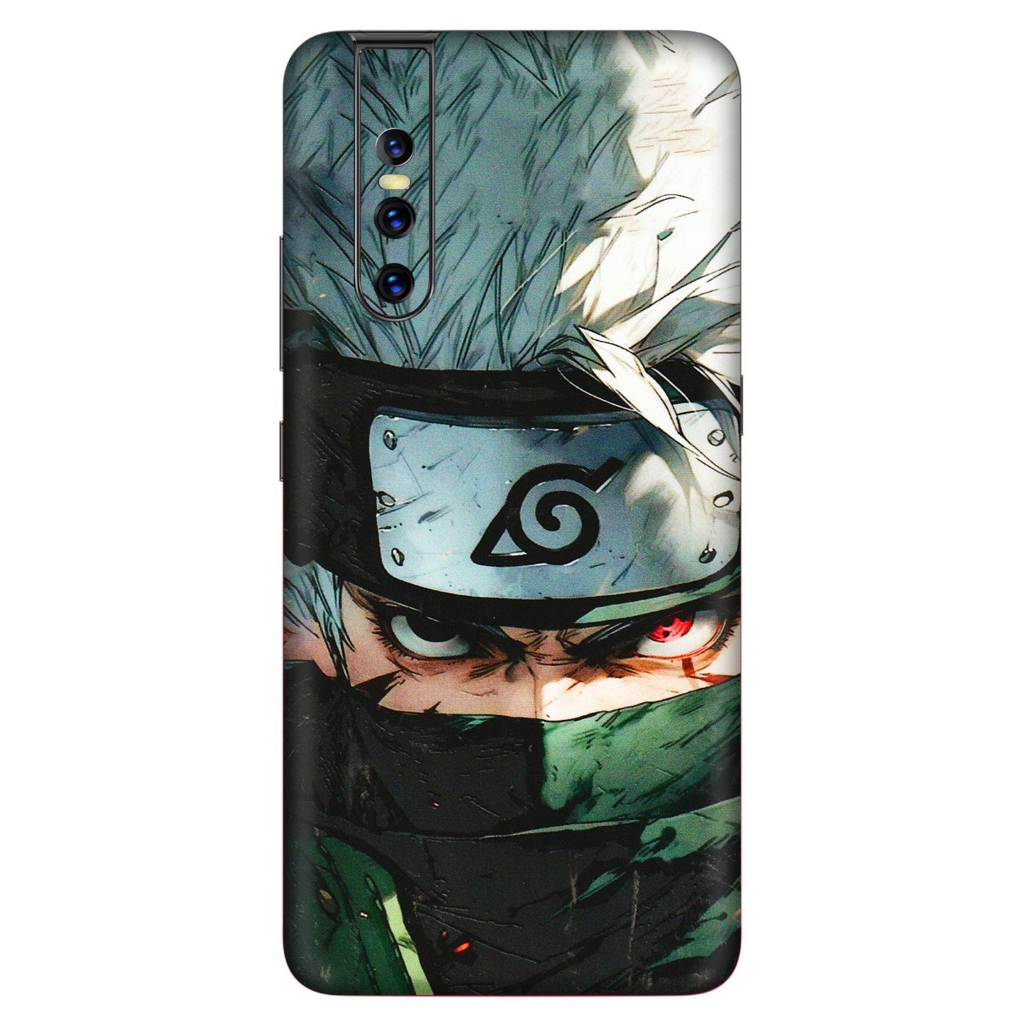 VIVO Z/V/X/T/U/S Series Phone Skins (All Models) - Kakashi Red Eye Focus - 3D Embossed Finish (L-227) Vivo V15 Pro