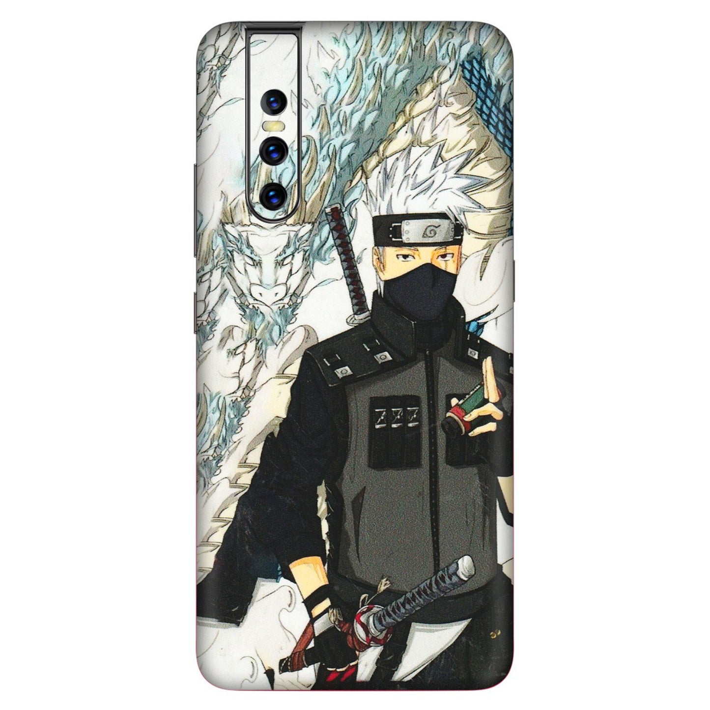VIVO Z/V/X/T/U/S Series Phone Skins (All Models) - Kakashi Hatake Naruto Anime - 3D Embossed Finish (L-46) Vivo V15 Pro