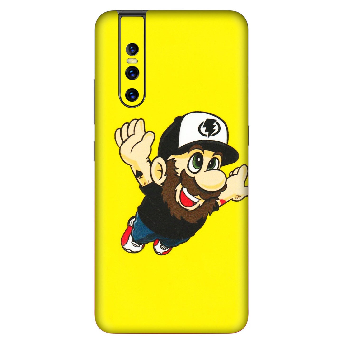 VIVO Z/V/X/T/U/S Series Phone Skins (All Models) - Flying Beardo - 3D Embossed Finish (L-60) Vivo V15 Pro